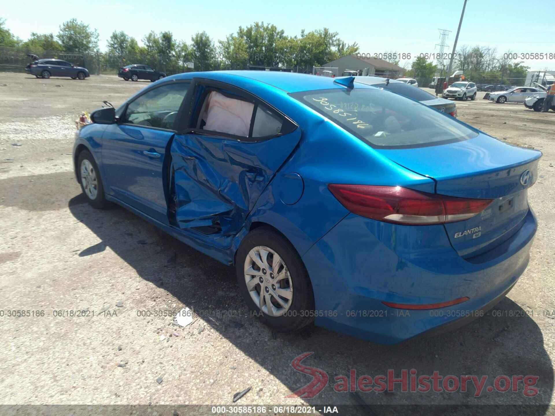 KMHD74LF2HU320781 2017 HYUNDAI ELANTRA