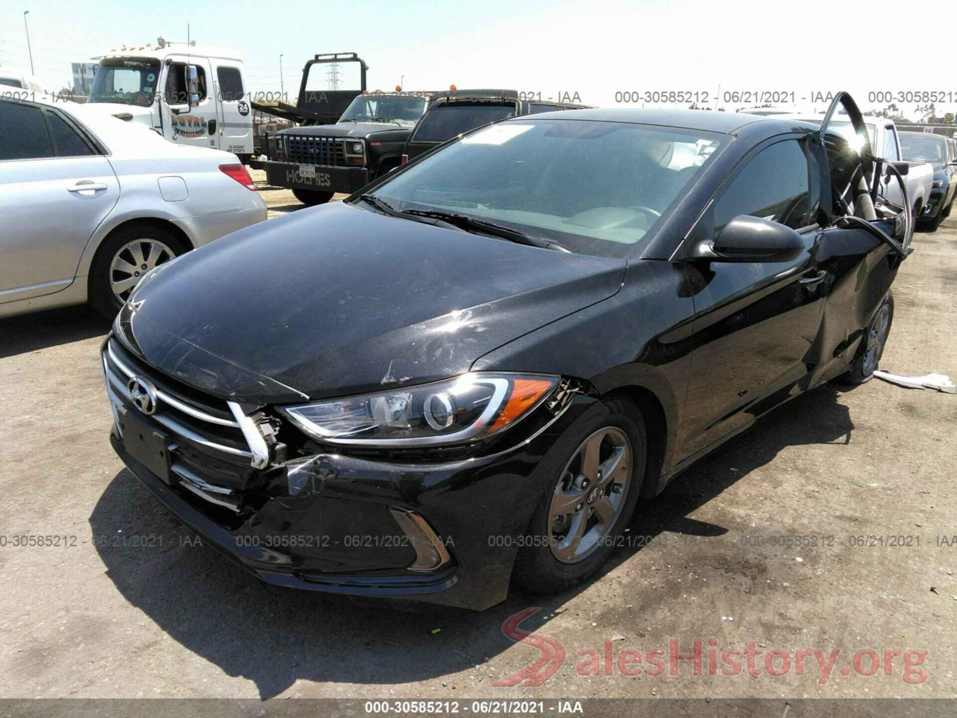 5NPD94LA7JH307107 2018 HYUNDAI ELANTRA