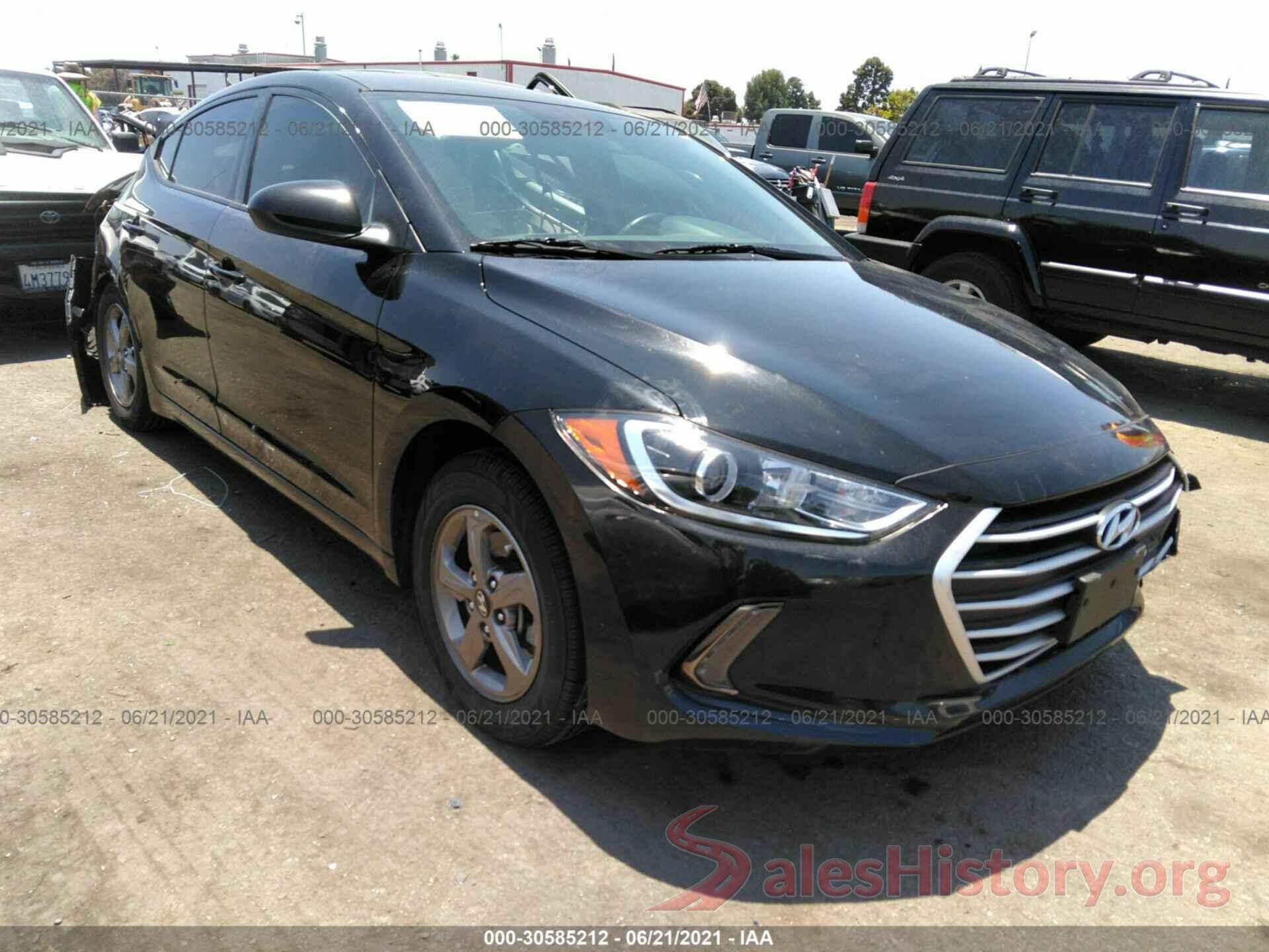 5NPD94LA7JH307107 2018 HYUNDAI ELANTRA