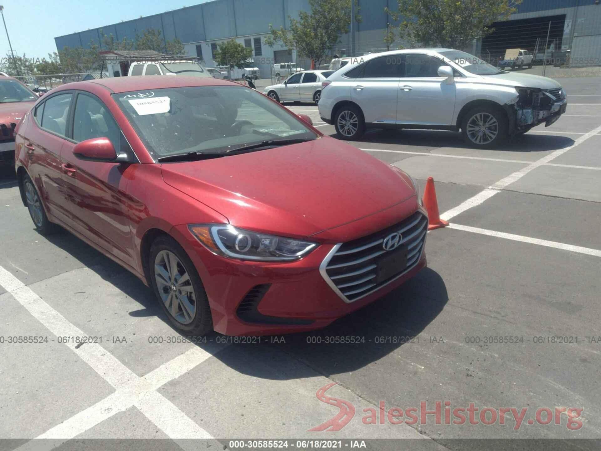 5NPD84LF2JH304274 2018 HYUNDAI ELANTRA