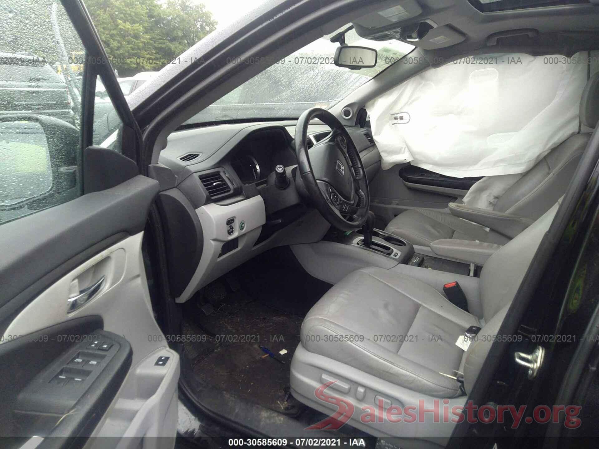 5FNYF6H58GB090580 2016 HONDA PILOT