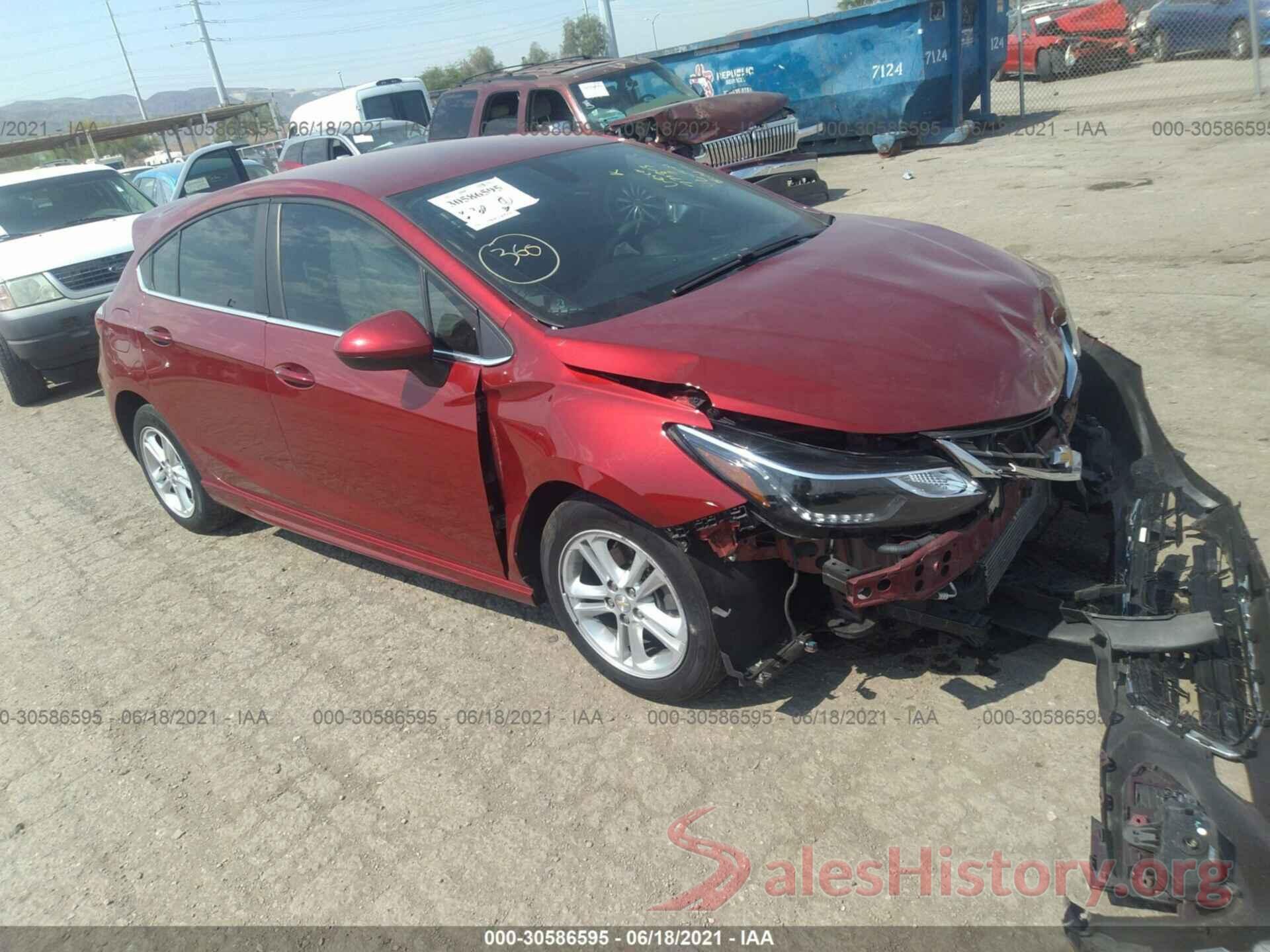 3G1BE6SMXJS642516 2018 CHEVROLET CRUZE