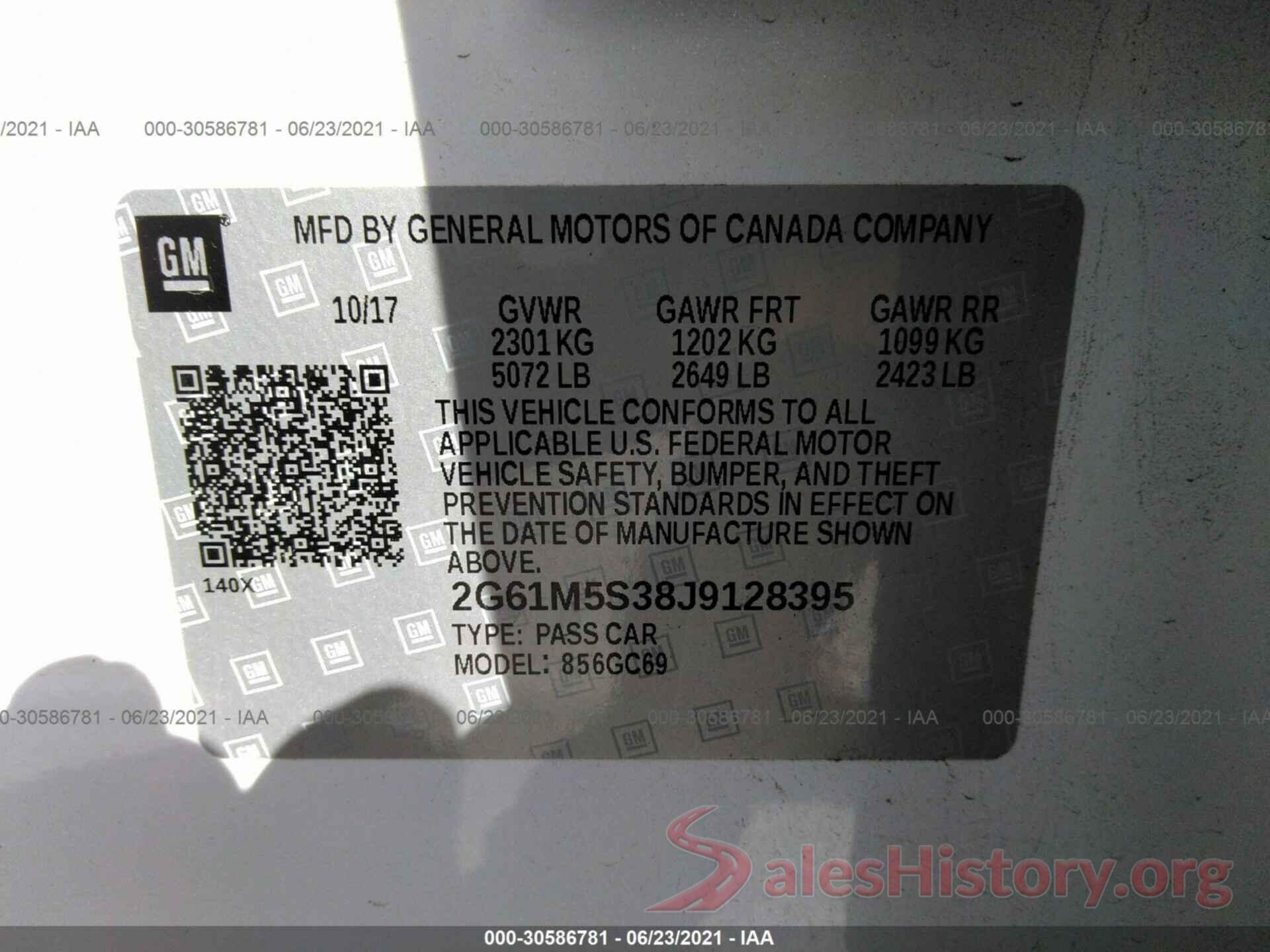 1G1BE5SM6K7137888 2018 CADILLAC XTS