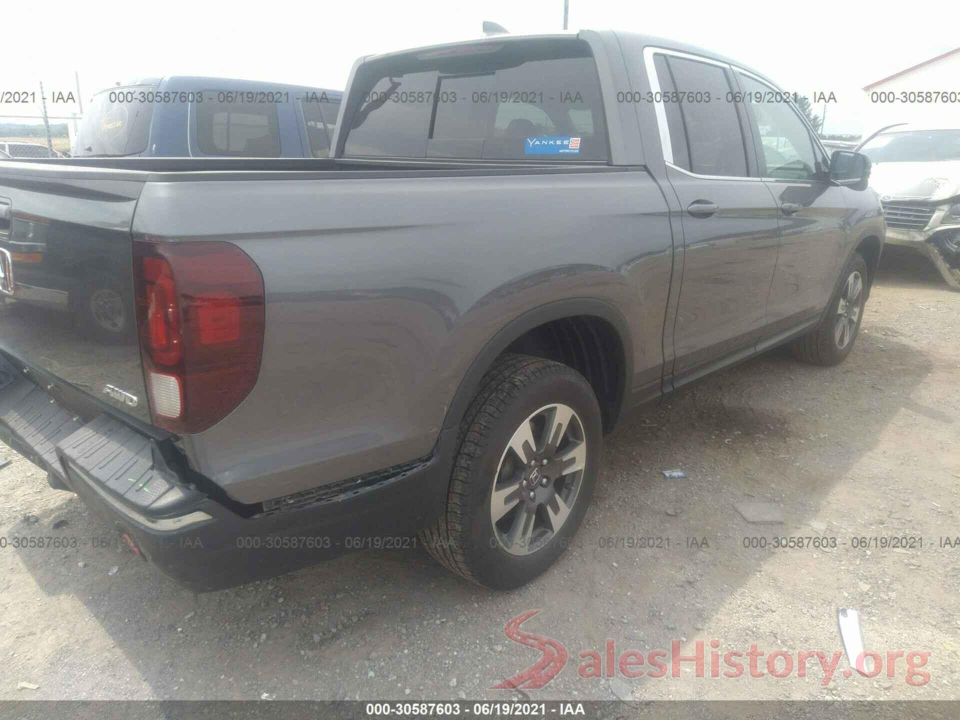 5FPYK3F6XKB017622 2019 HONDA RIDGELINE