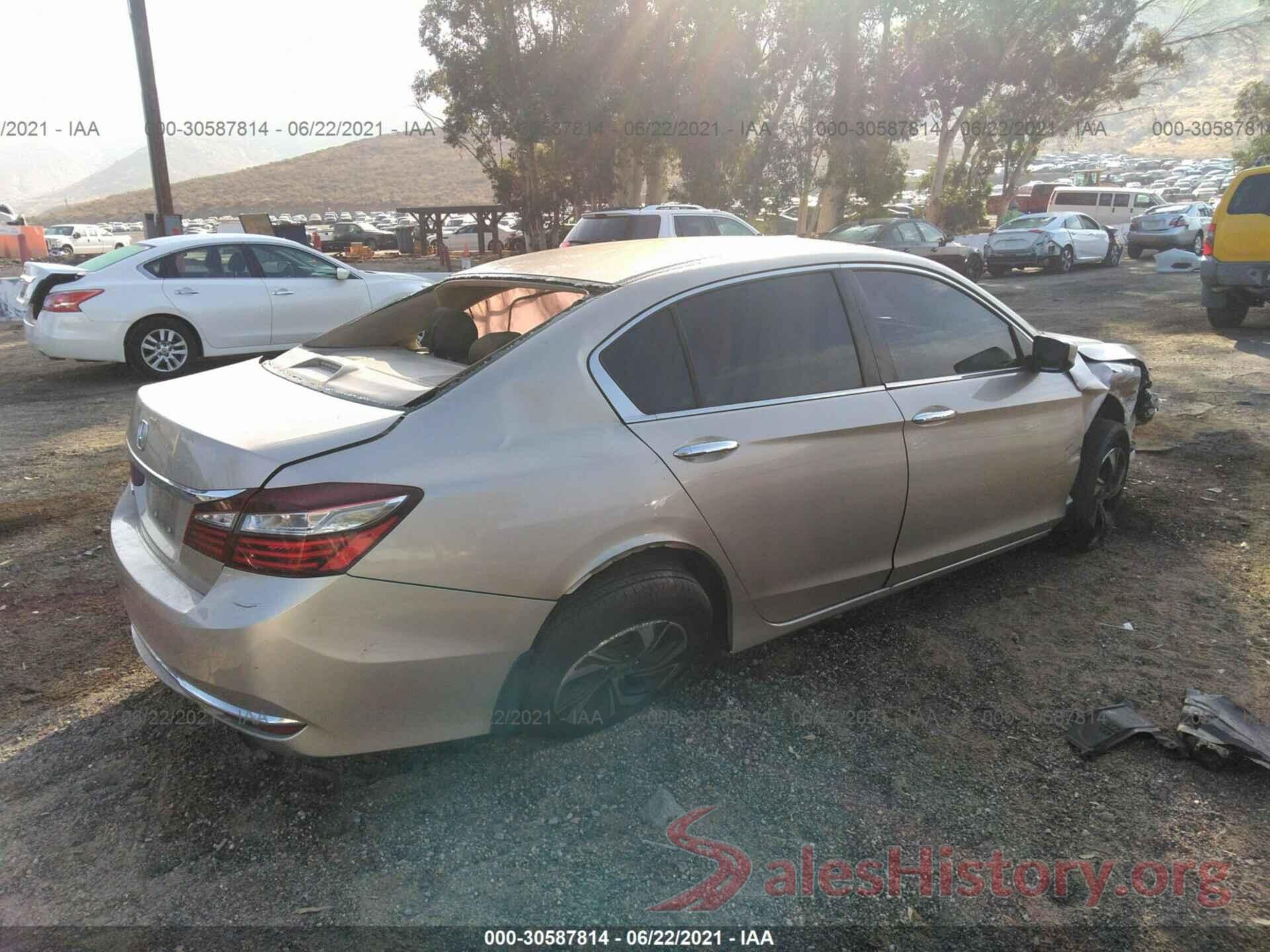 1HGCR2F30GA061418 2016 HONDA ACCORD SEDAN