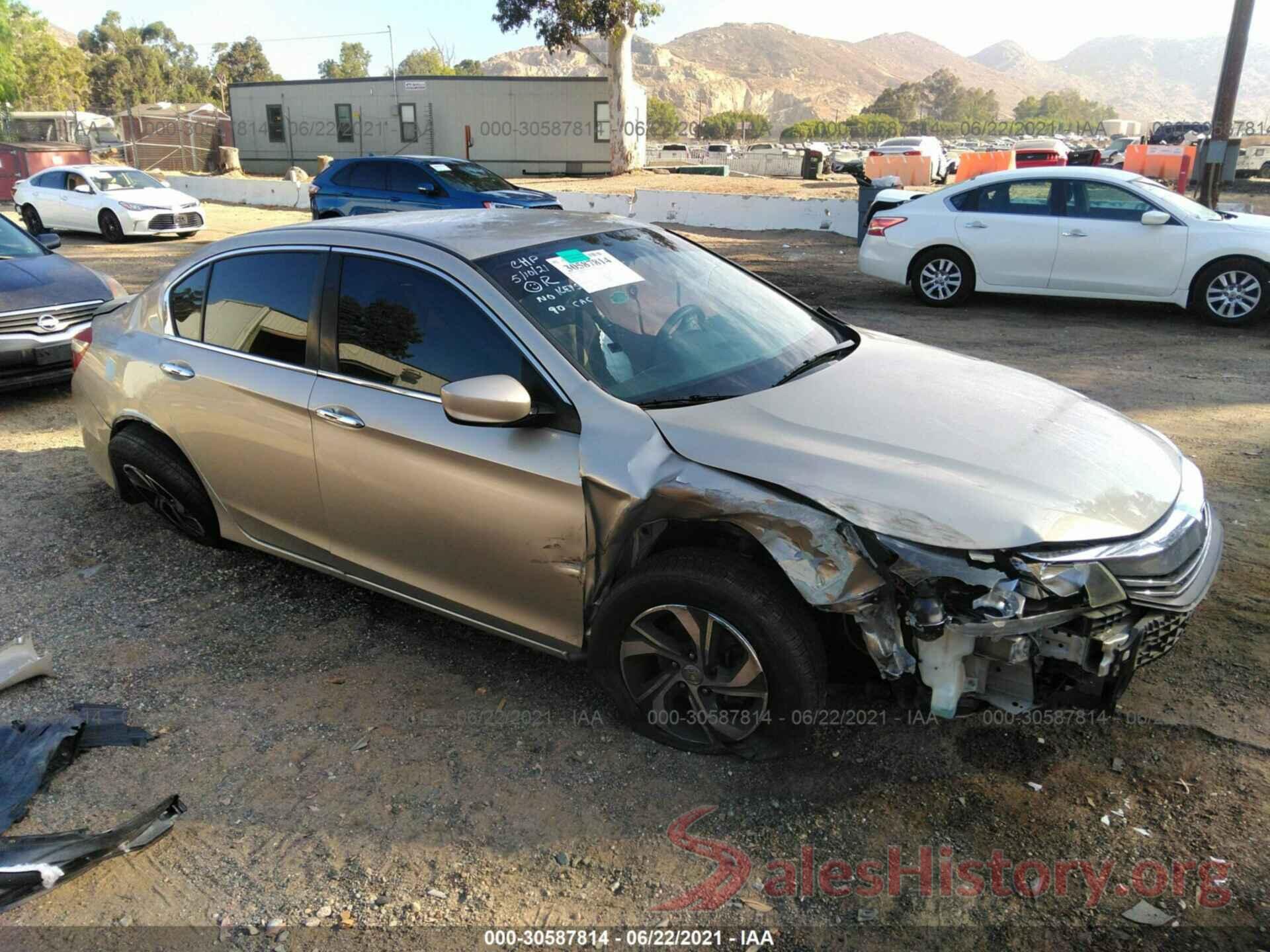 1HGCR2F30GA061418 2016 HONDA ACCORD SEDAN