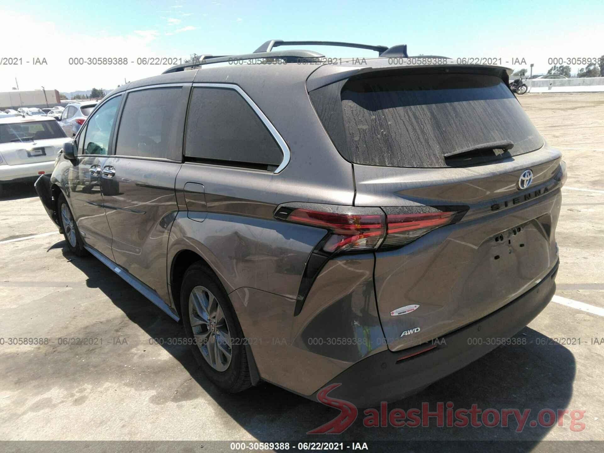 5TDJSKFC7MS022110 2021 TOYOTA SIENNA