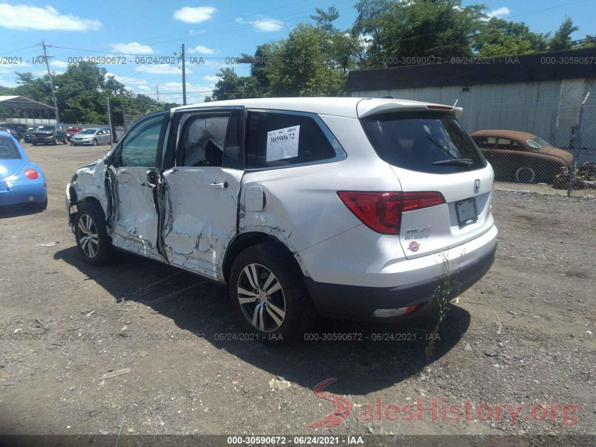 5FNYF6H48HB019985 2017 HONDA PILOT