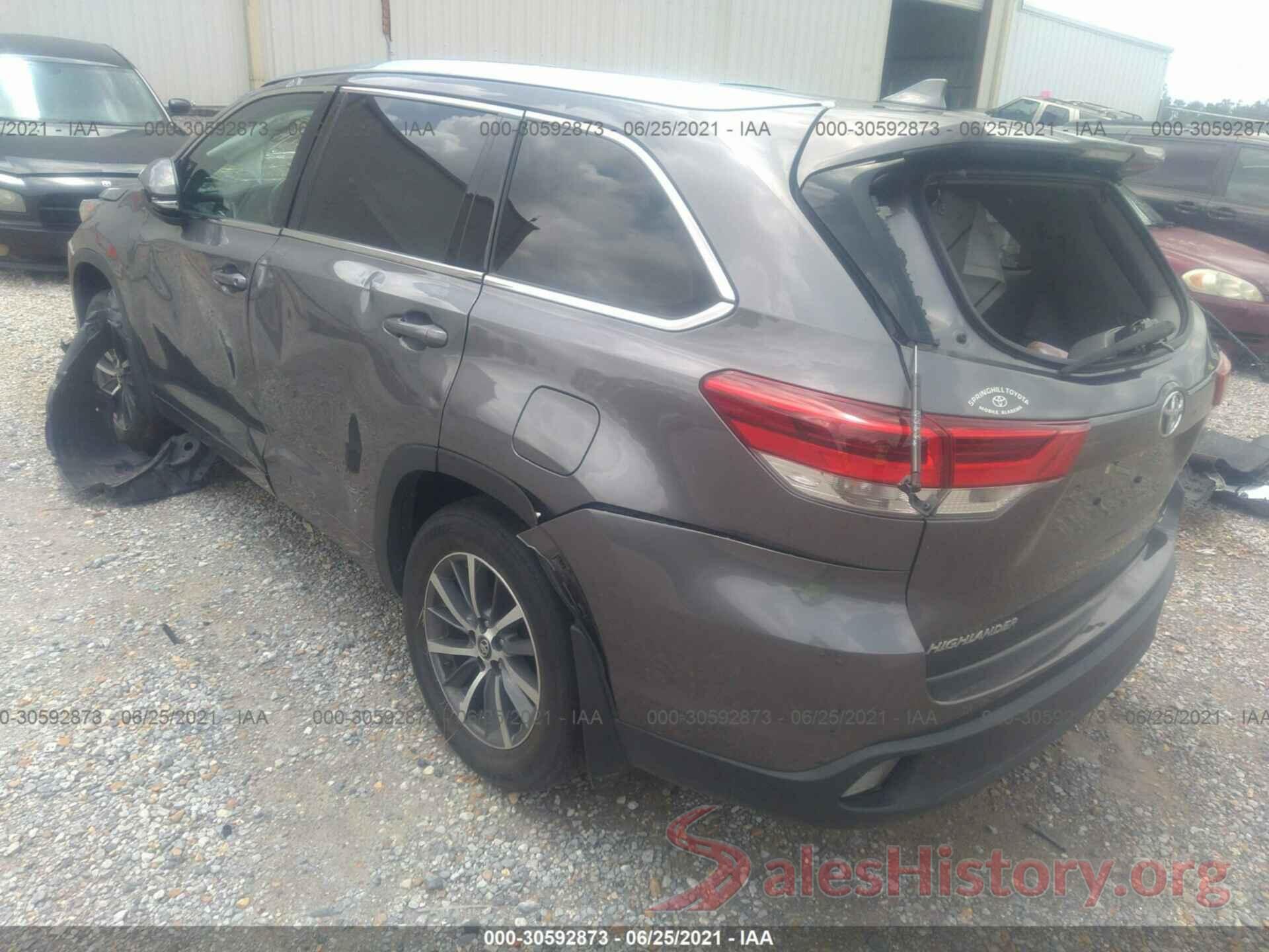 5TDKZRFH6HS525881 2017 TOYOTA HIGHLANDER