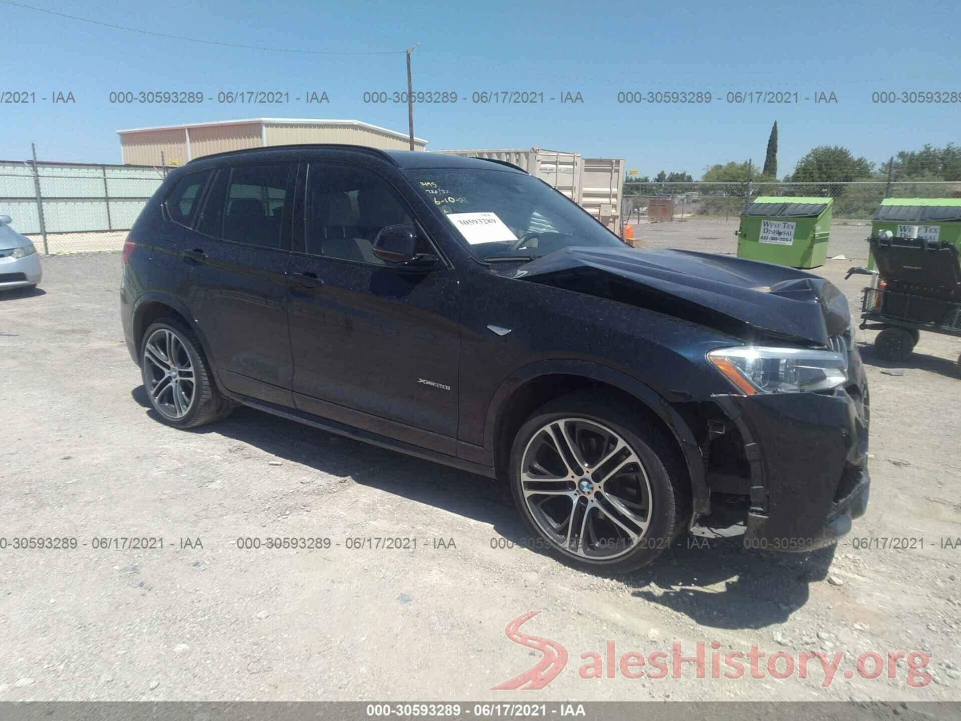 5UXWX9C30H0T18520 2017 BMW X3