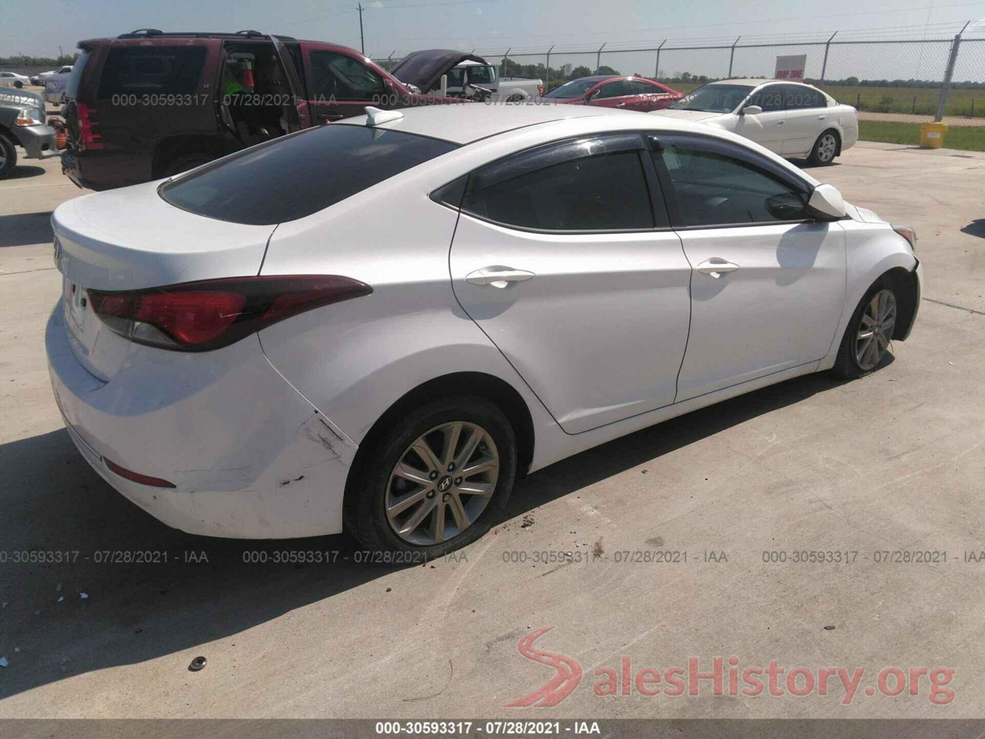 5NPDH4AEXGH730135 2016 HYUNDAI ELANTRA