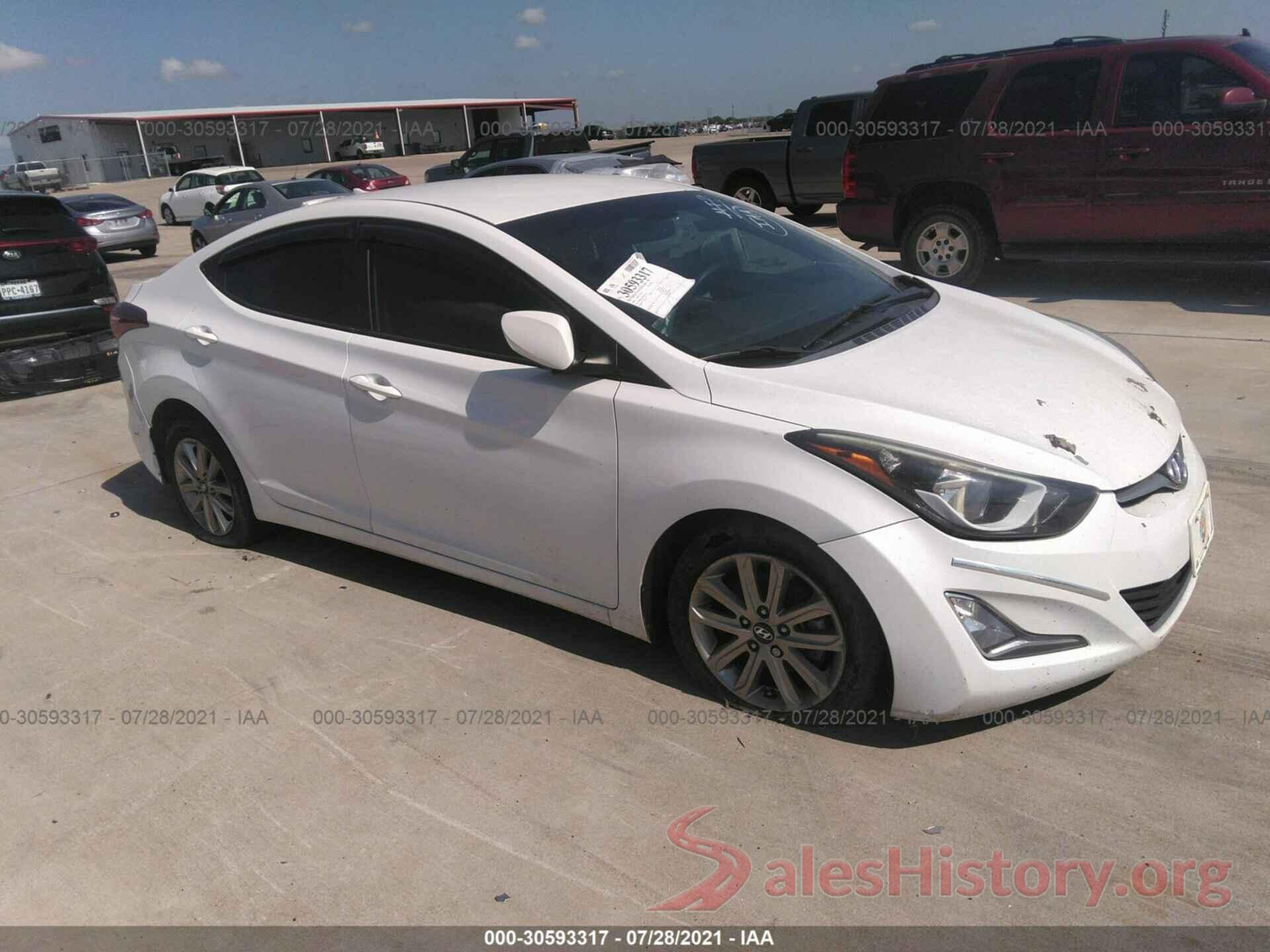 5NPDH4AEXGH730135 2016 HYUNDAI ELANTRA