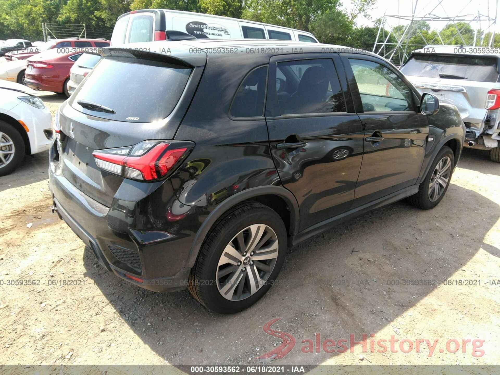 JA4ARUAU7MU016899 2021 MITSUBISHI OUTLANDER SPORT