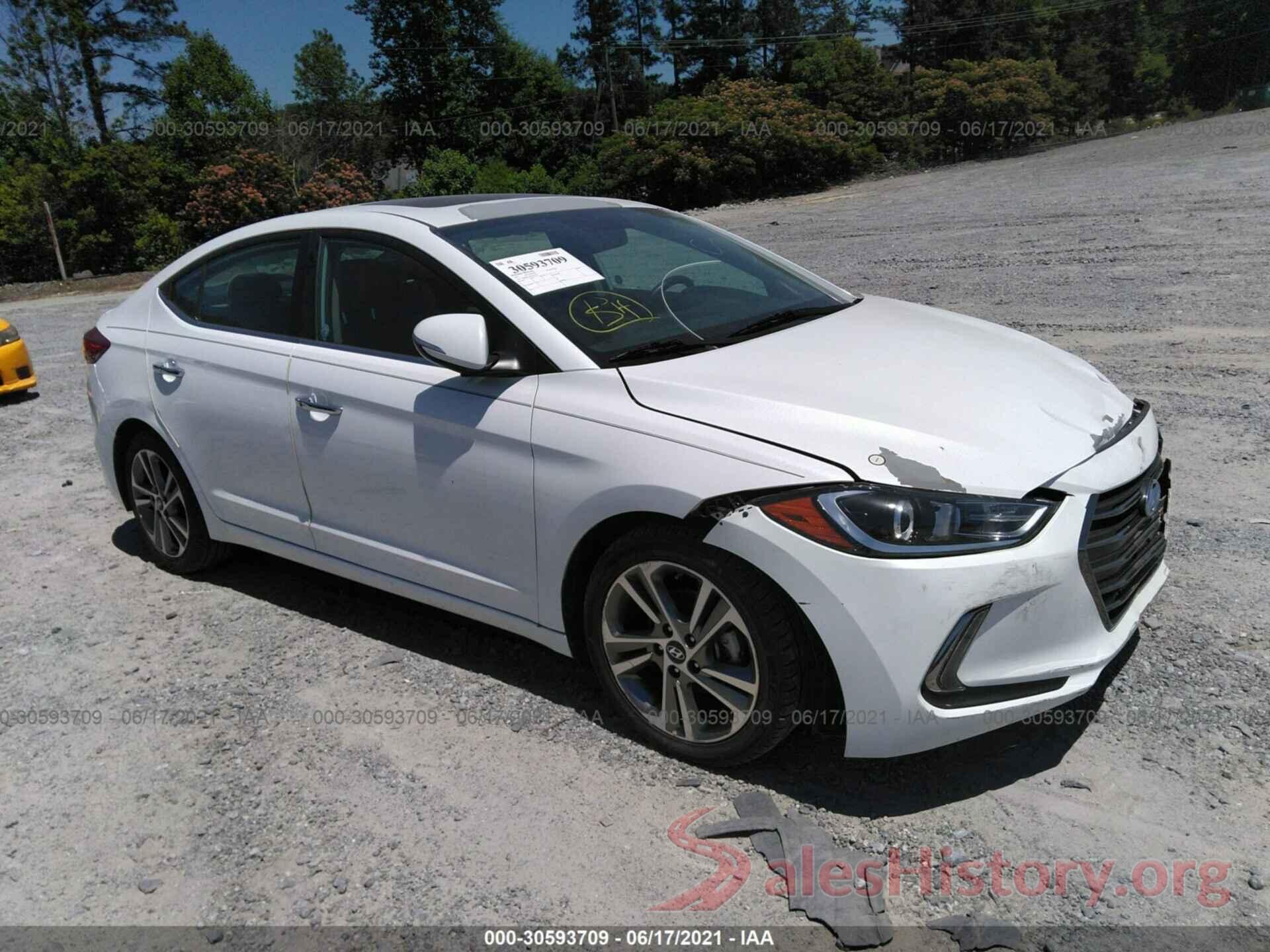 5NPD84LFXHH107461 2017 HYUNDAI ELANTRA