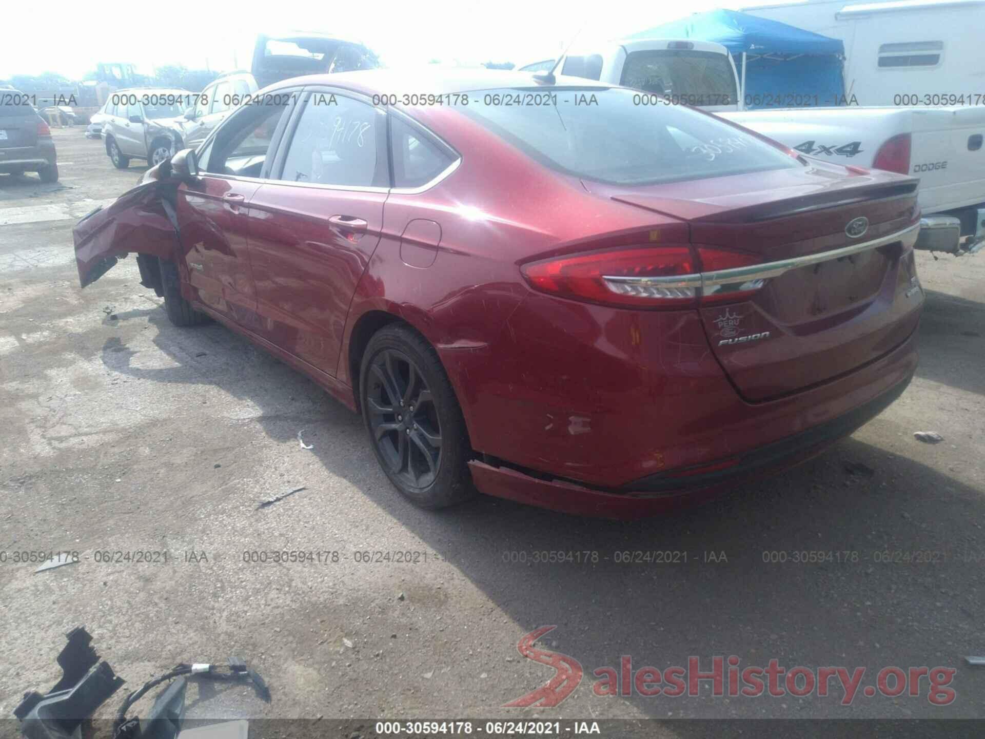 3FA6P0LU7JR120258 2018 FORD FUSION HYBRID