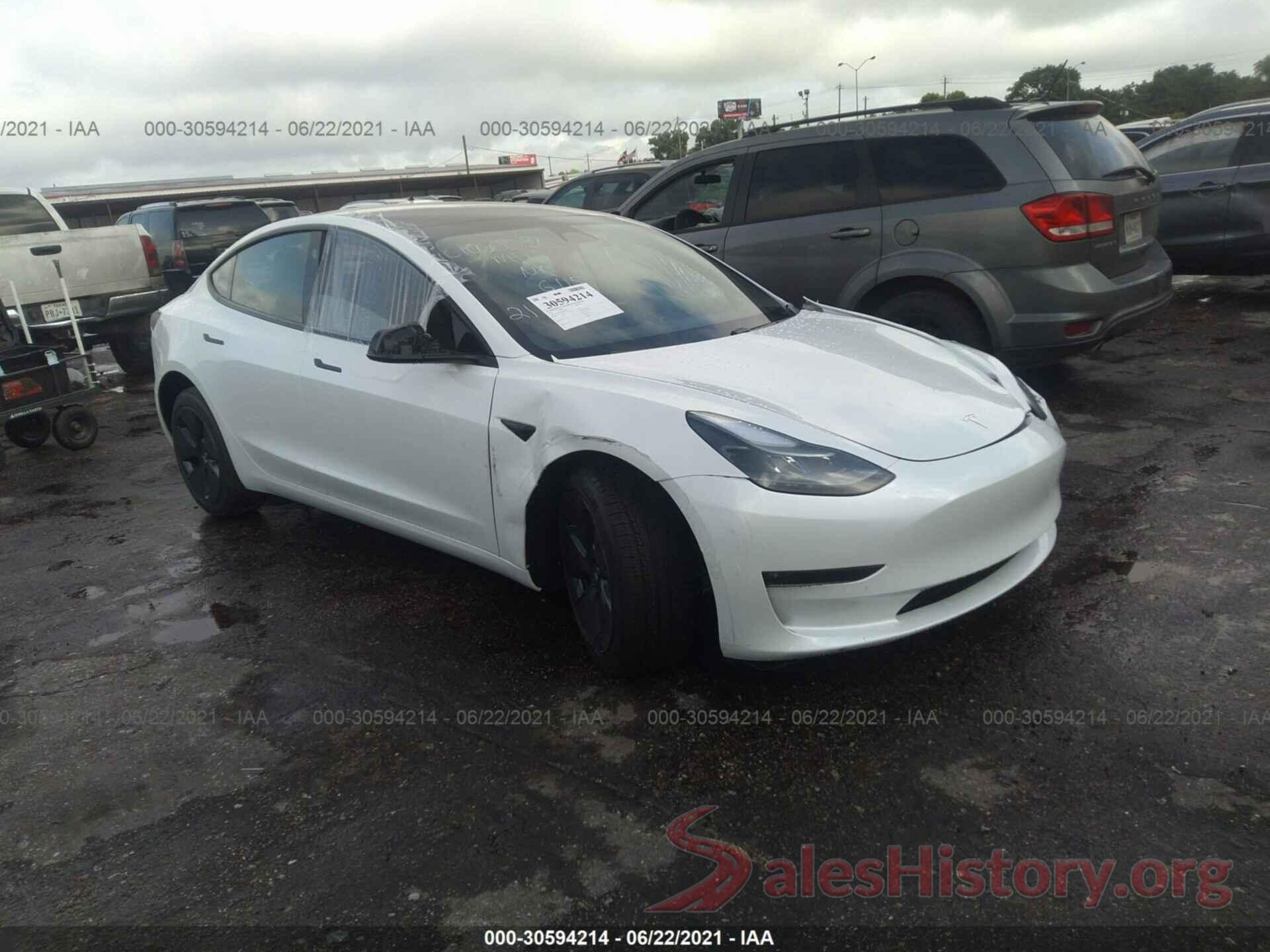 5YJ3E1EB4MF983433 2021 TESLA MODEL 3