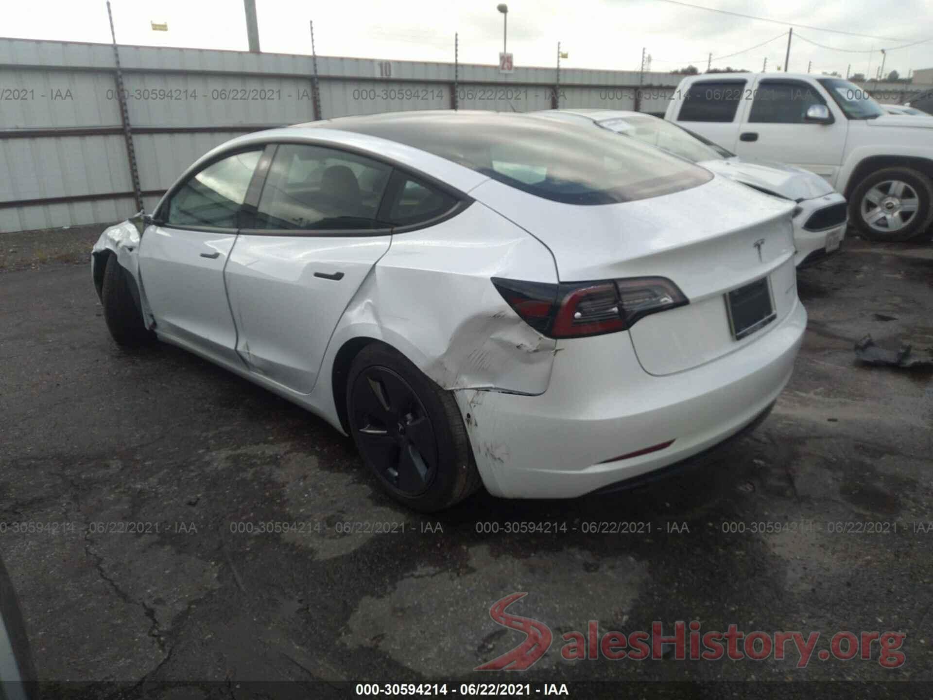 5YJ3E1EB4MF983433 2021 TESLA MODEL 3