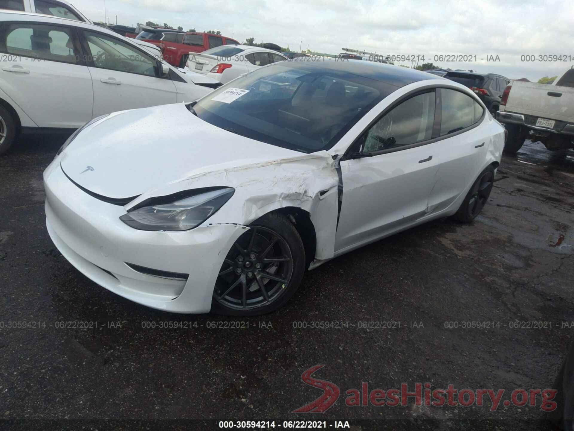 5YJ3E1EB4MF983433 2021 TESLA MODEL 3