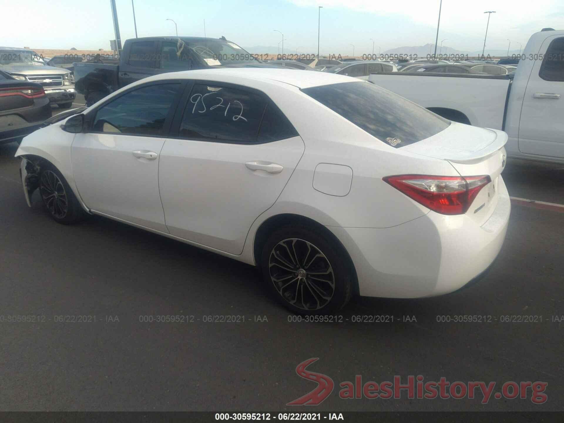 5YFBURHE8GP508539 2016 TOYOTA COROLLA