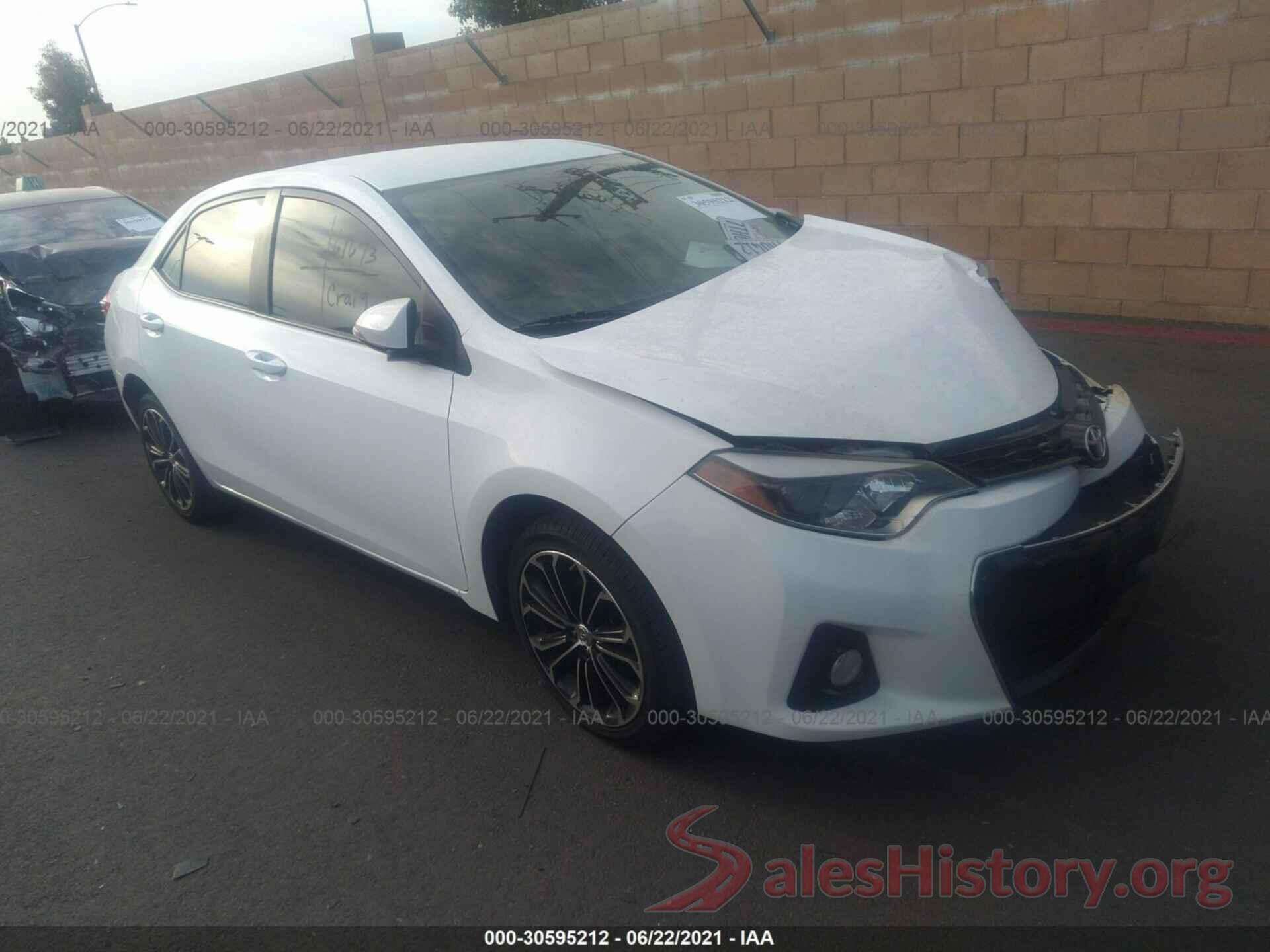 5YFBURHE8GP508539 2016 TOYOTA COROLLA