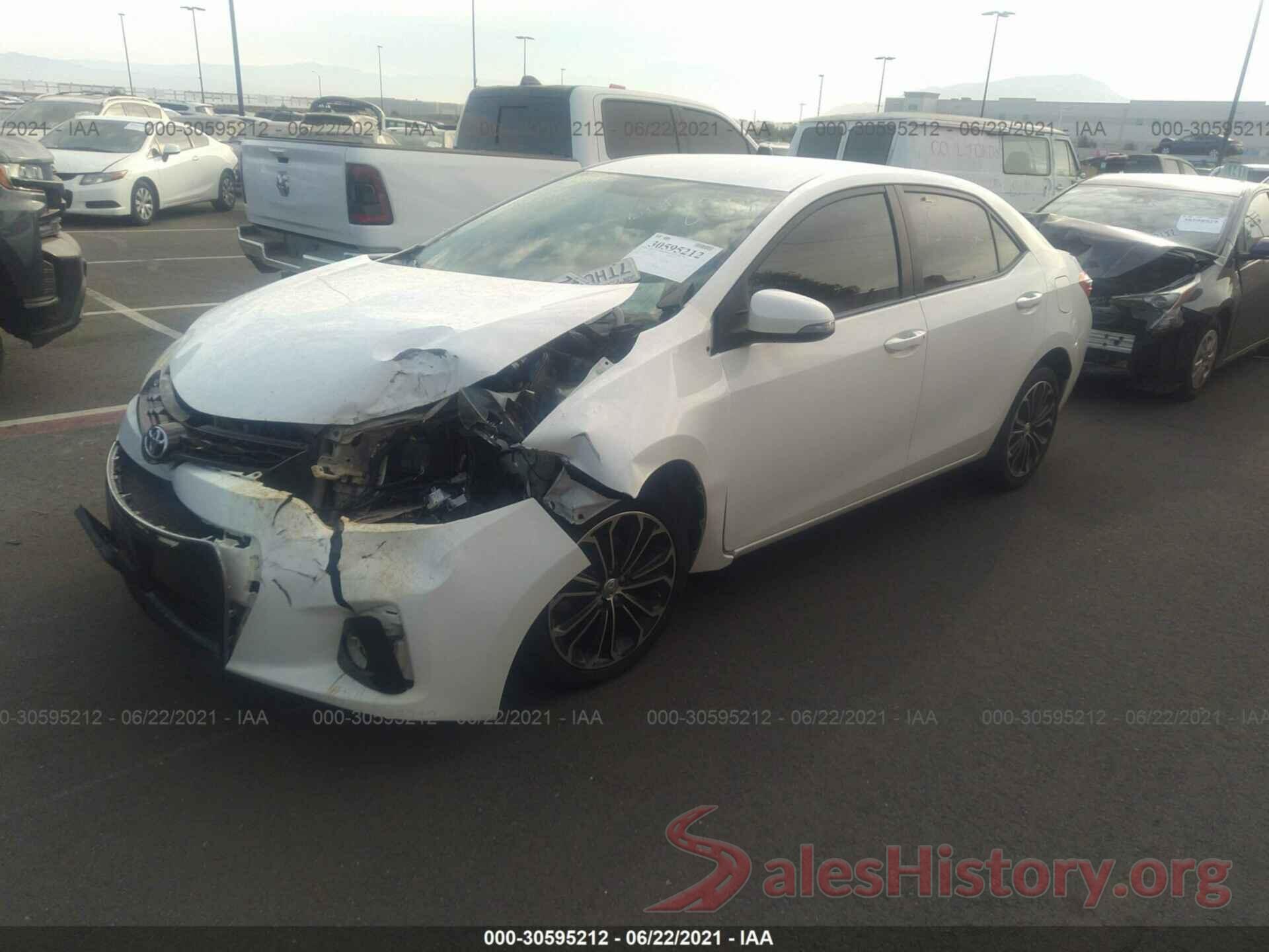 5YFBURHE8GP508539 2016 TOYOTA COROLLA