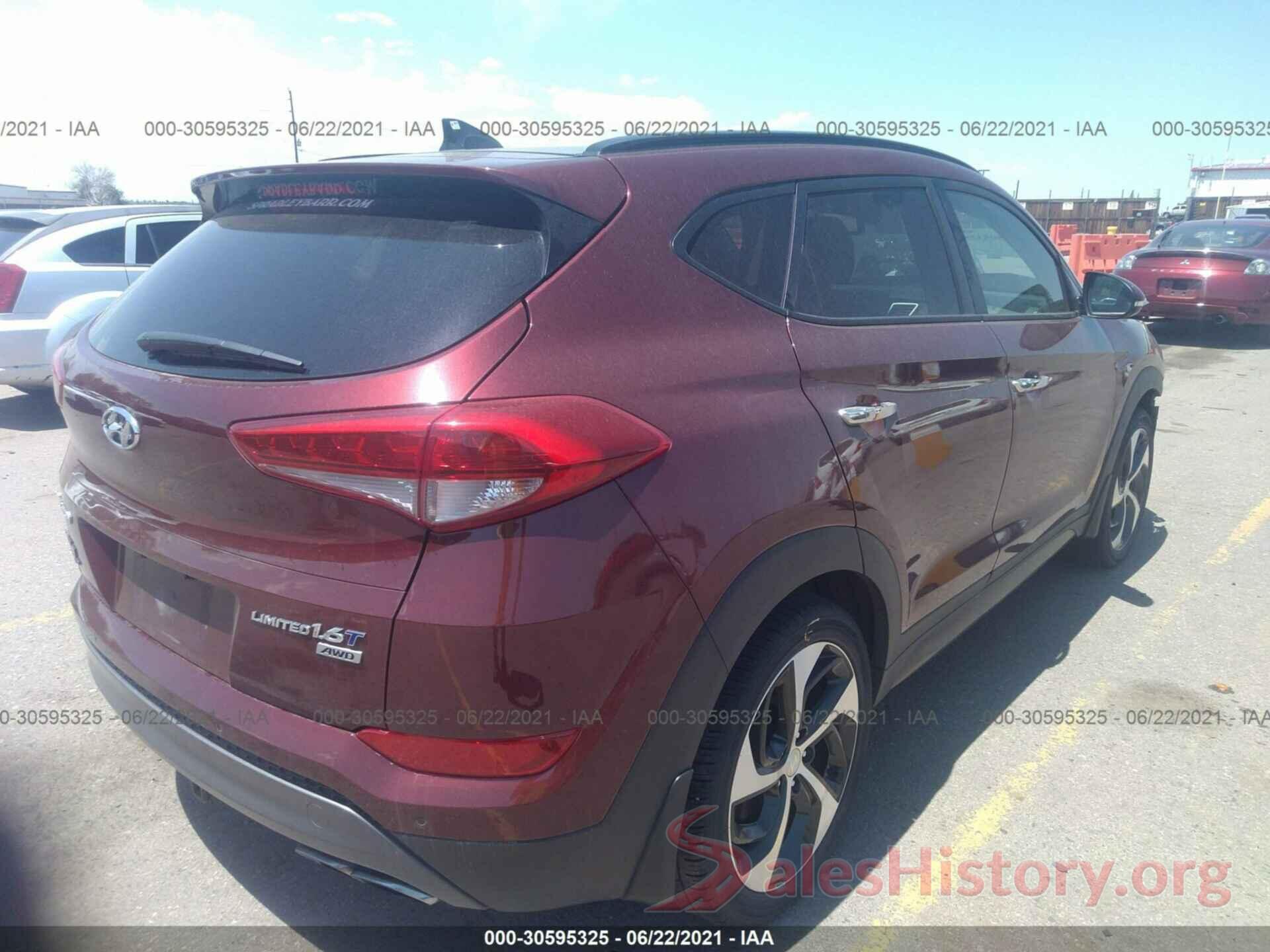 KM8J3CA27GU144396 2016 HYUNDAI TUCSON