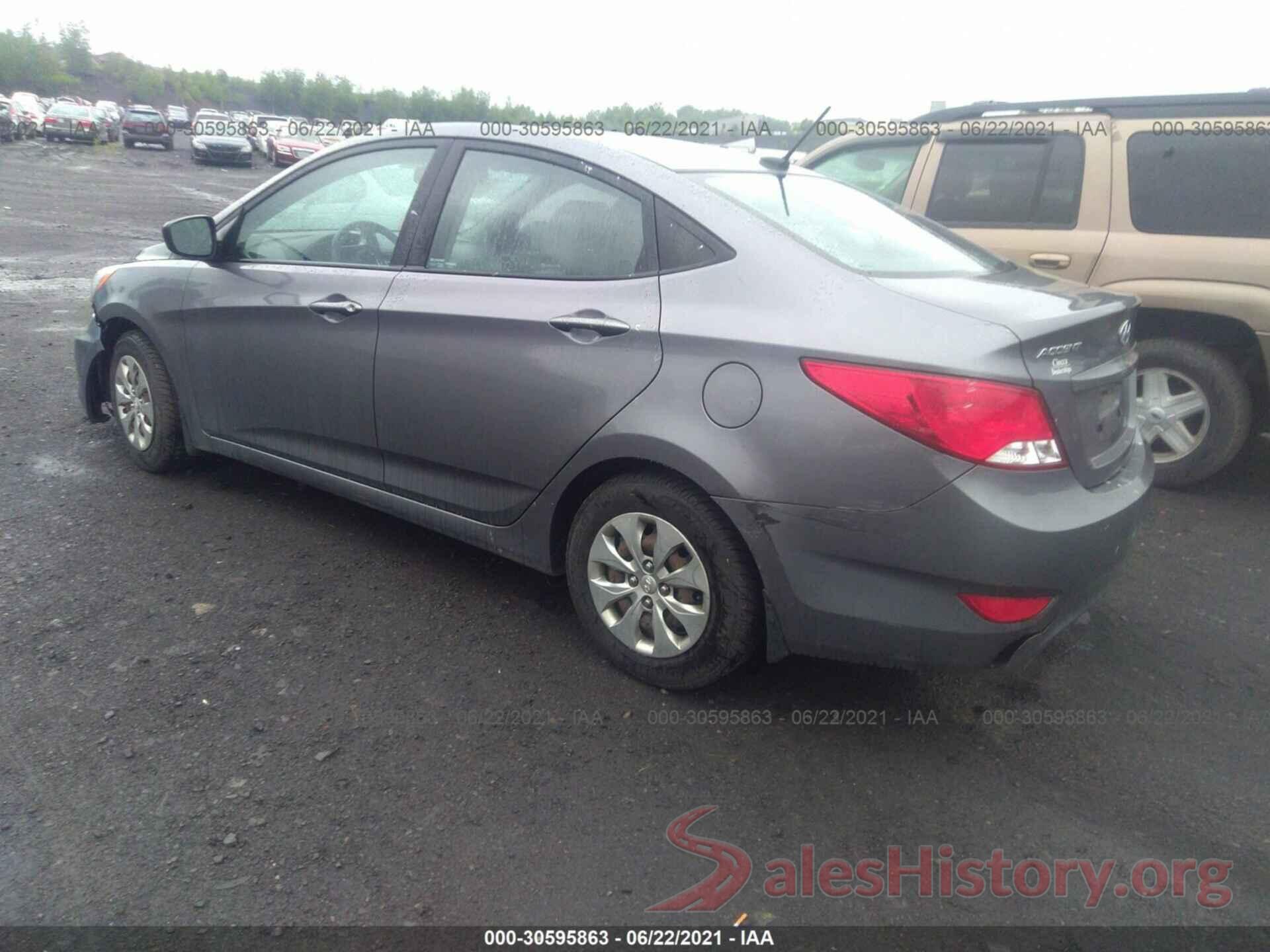 KMHCT4AEXGU995813 2016 HYUNDAI ACCENT