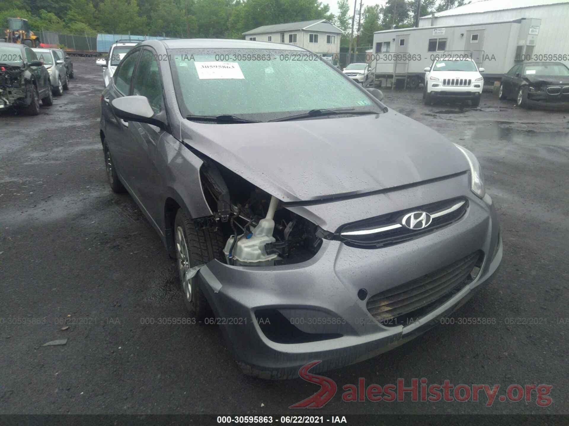 KMHCT4AEXGU995813 2016 HYUNDAI ACCENT