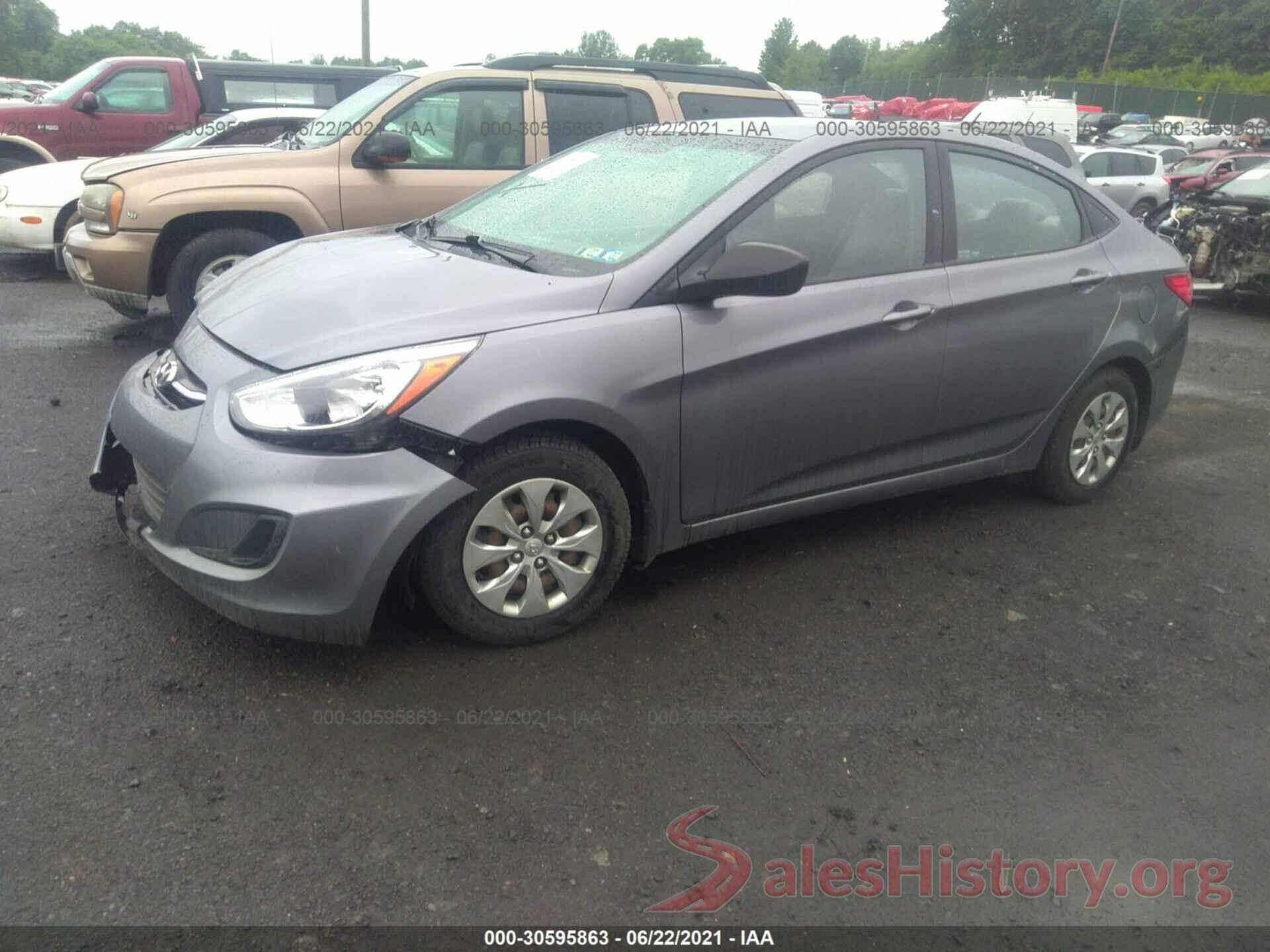 KMHCT4AEXGU995813 2016 HYUNDAI ACCENT