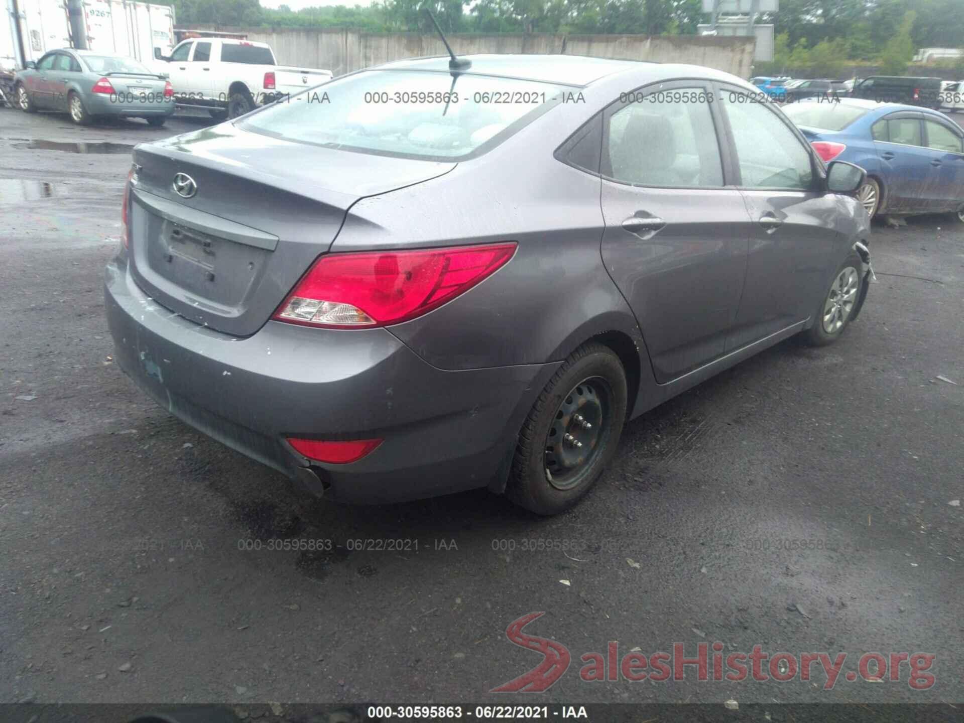 KMHCT4AEXGU995813 2016 HYUNDAI ACCENT