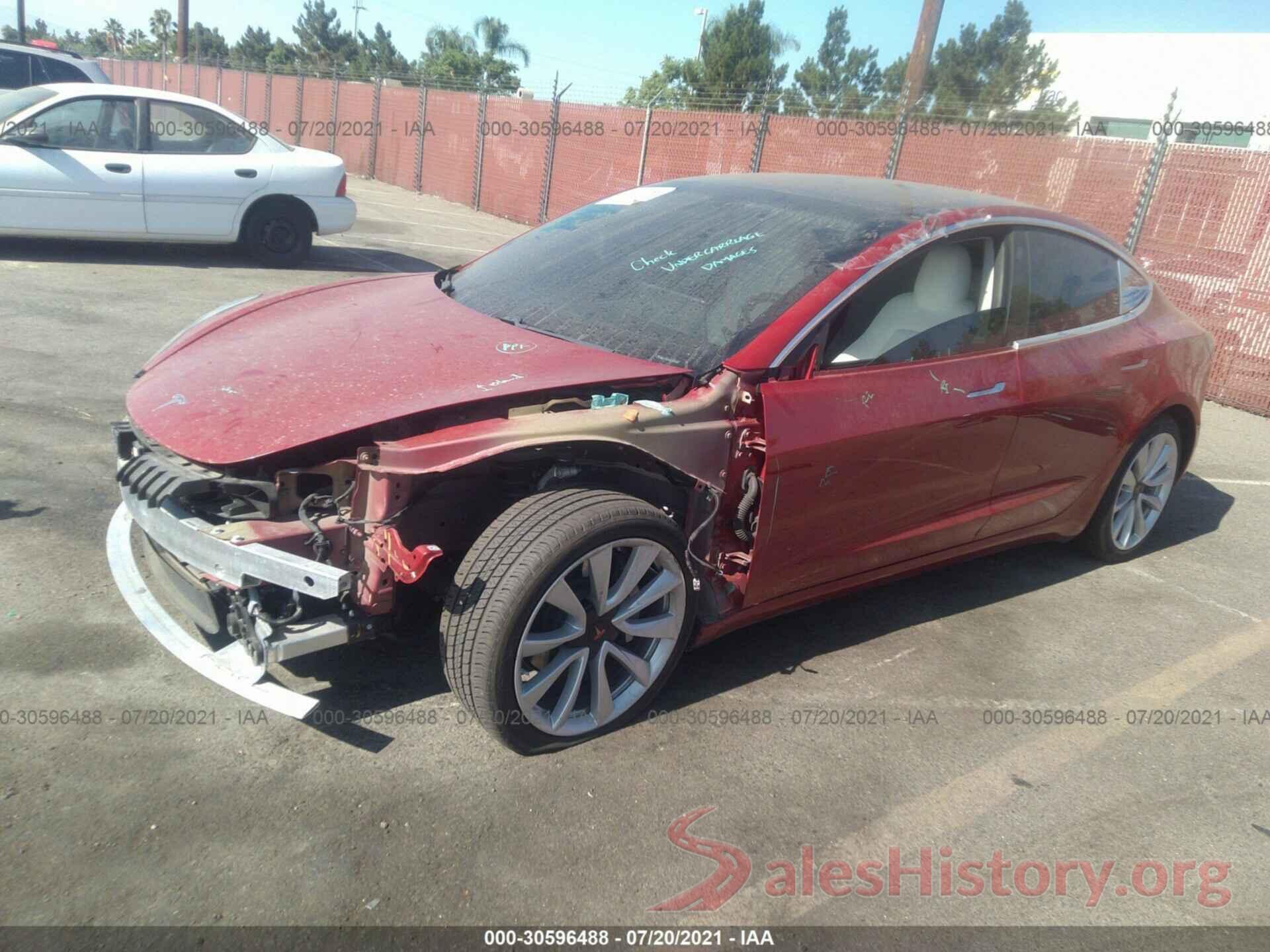 5YJ3E1EA8KF315056 2019 TESLA MODEL 3