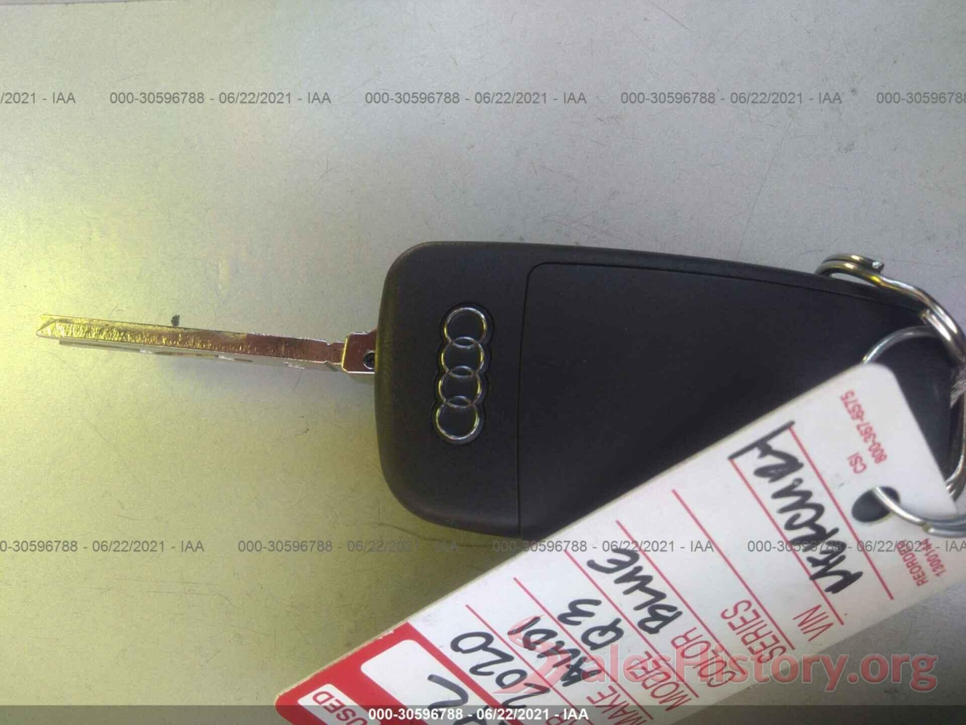 WA1BECF37L1113787 2020 AUDI Q3