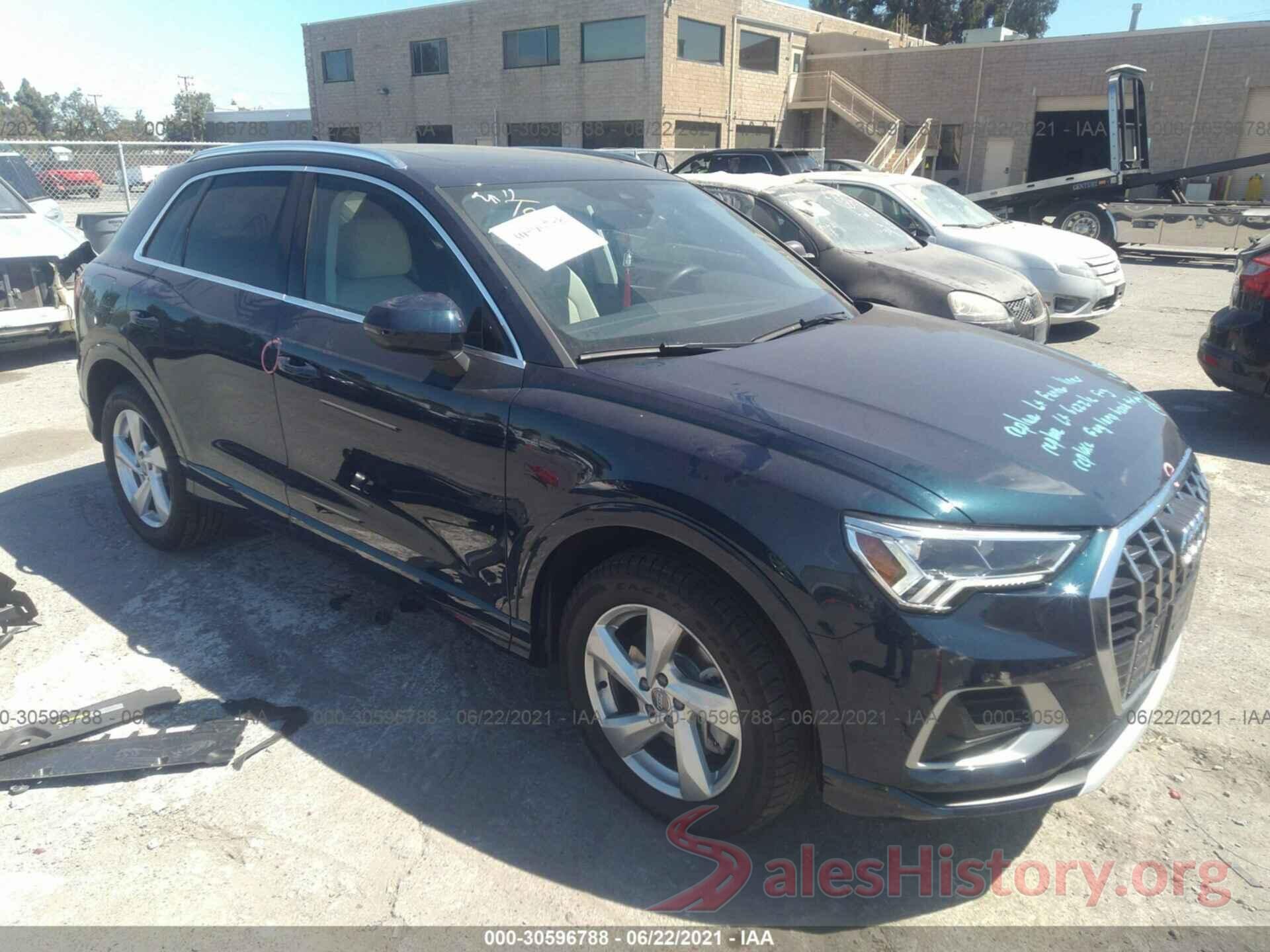 WA1BECF37L1113787 2020 AUDI Q3