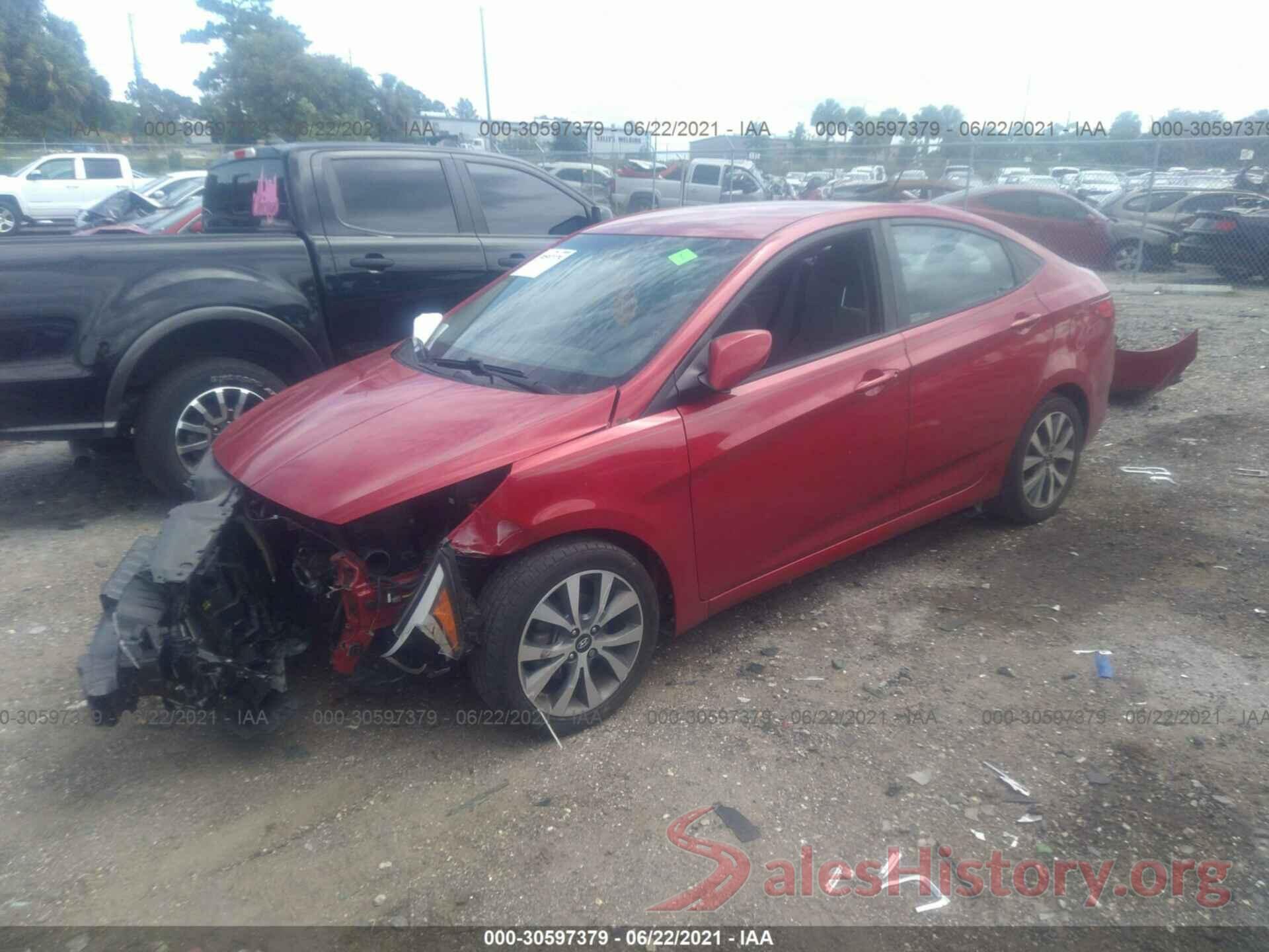 KMHCT4AE7HU326786 2017 HYUNDAI ACCENT