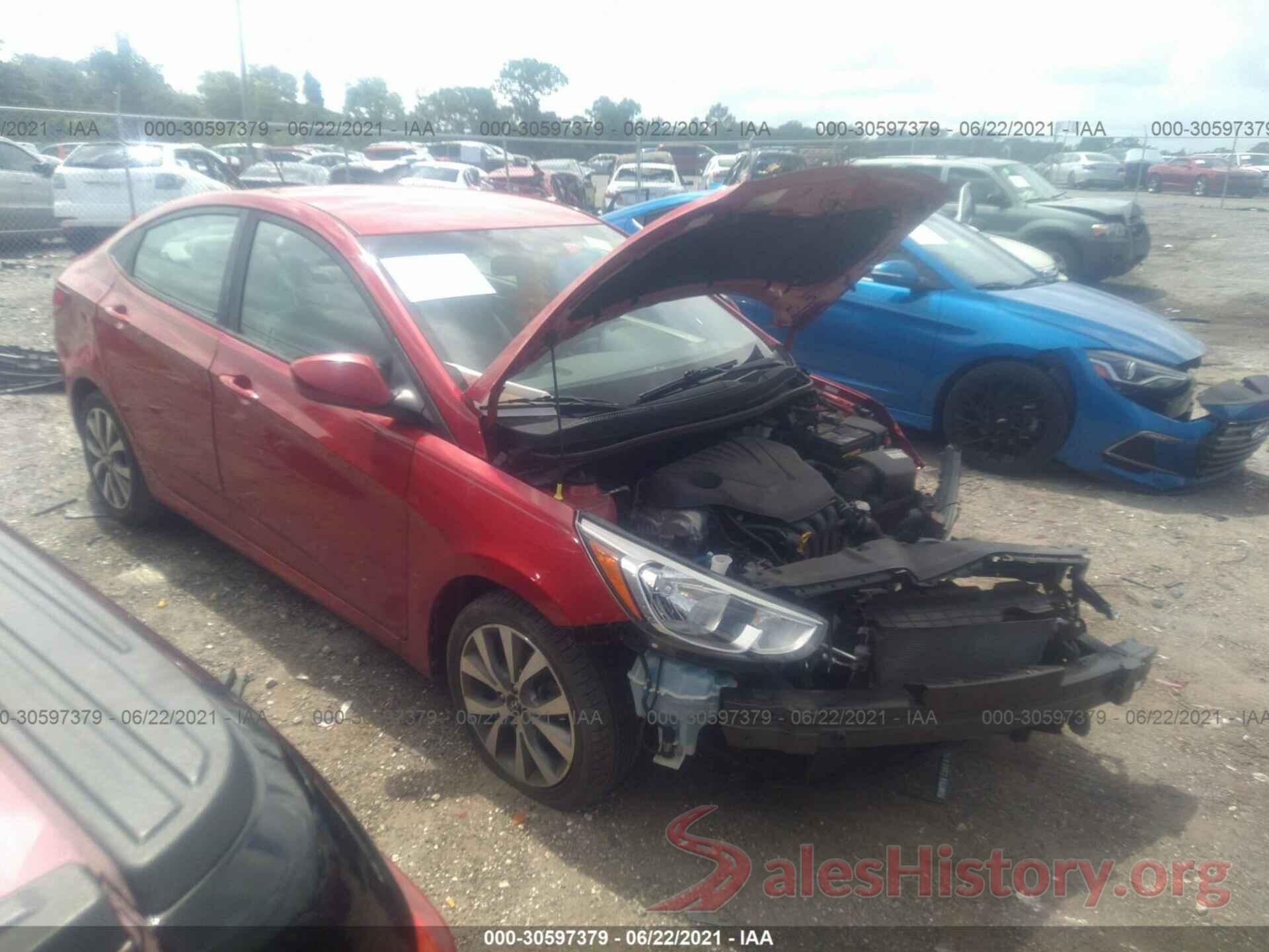 KMHCT4AE7HU326786 2017 HYUNDAI ACCENT