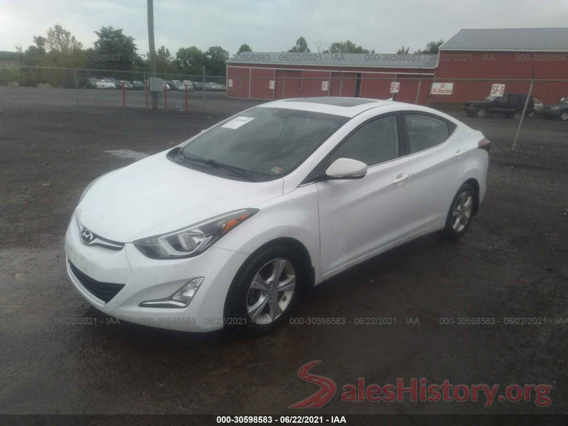 5NPDH4AE4GH723469 2016 HYUNDAI ELANTRA