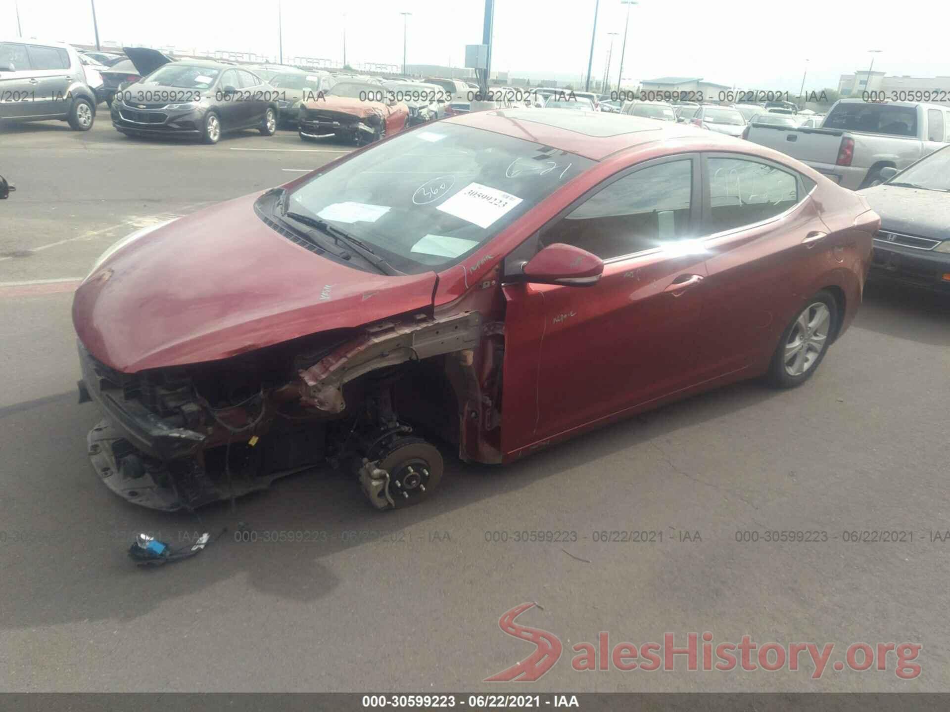 5NPDH4AE3GH668626 2016 HYUNDAI ELANTRA