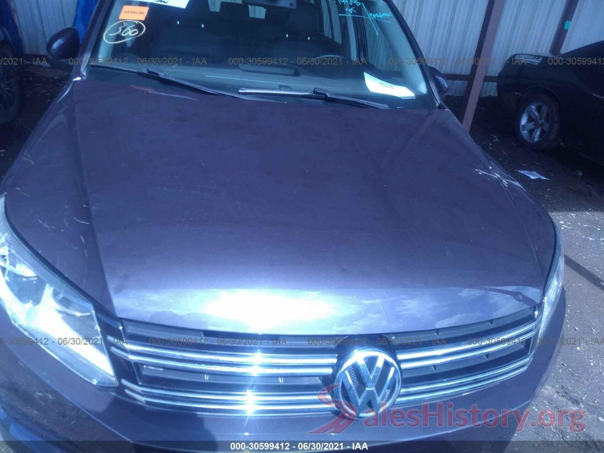 WVGBV7AX9GW550136 2016 VOLKSWAGEN TIGUAN