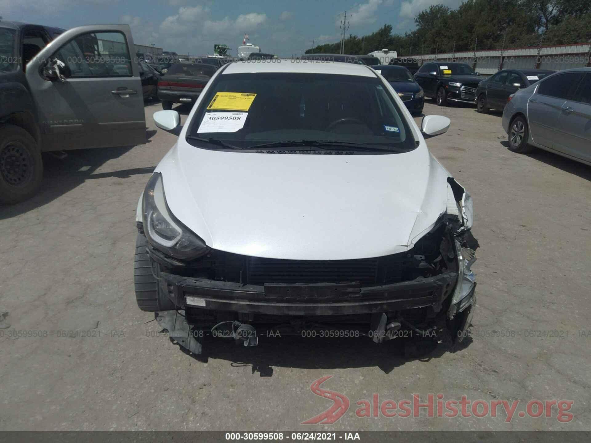 5NPDH4AE6GH765030 2016 HYUNDAI ELANTRA