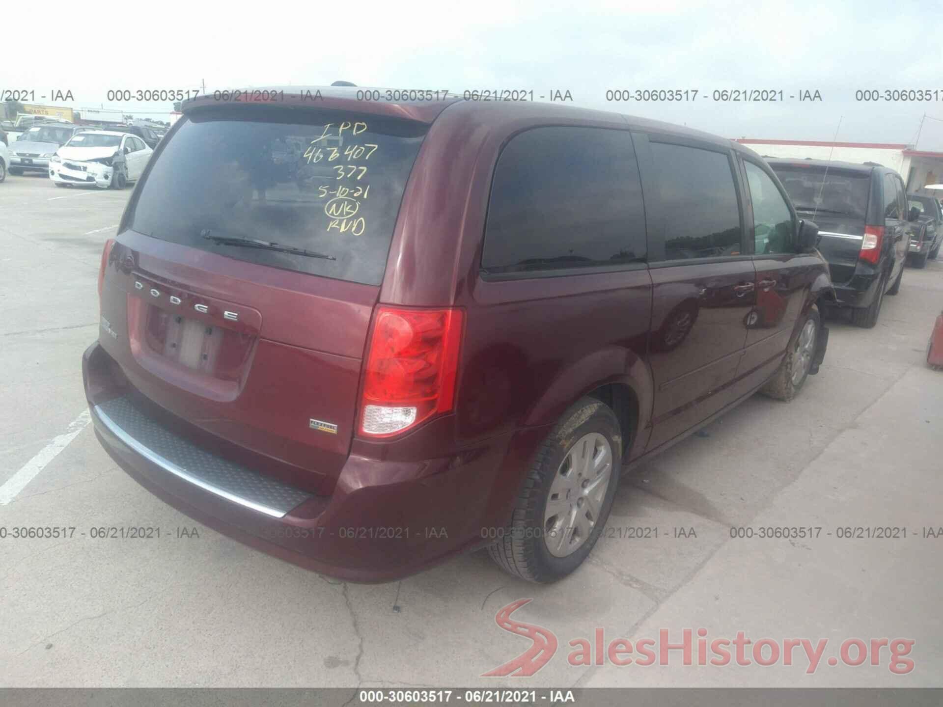 2C4RDGBG2GR371868 2016 DODGE GRAND CARAVAN