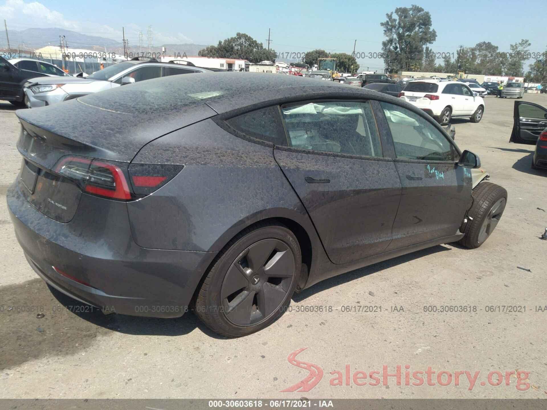 5YJ3E1EB9MF938441 2021 TESLA MODEL 3