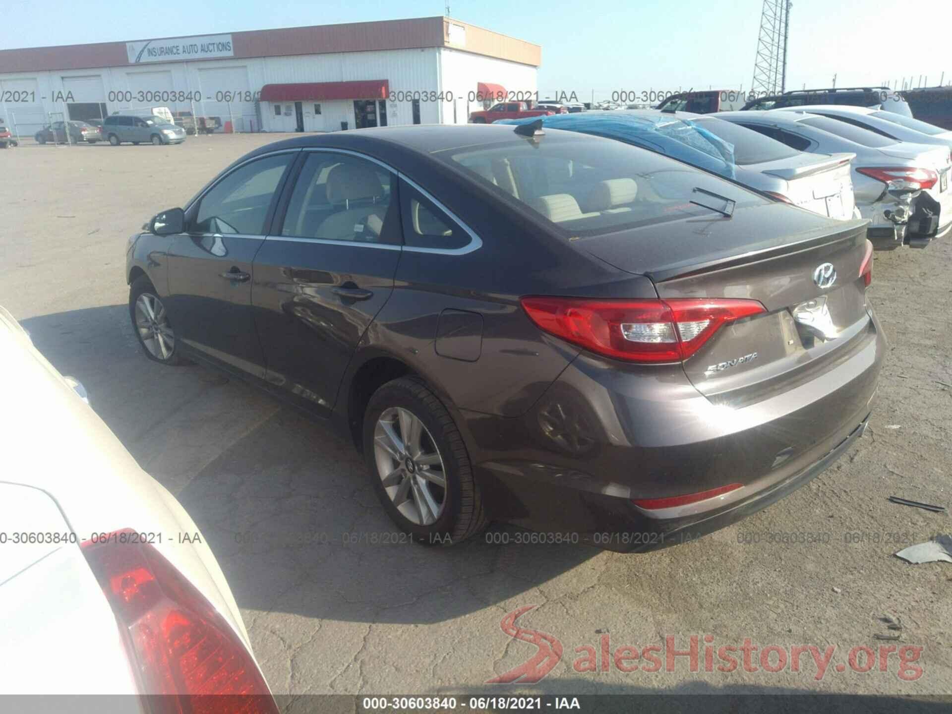 5NPE24AFXGH276645 2016 HYUNDAI SONATA