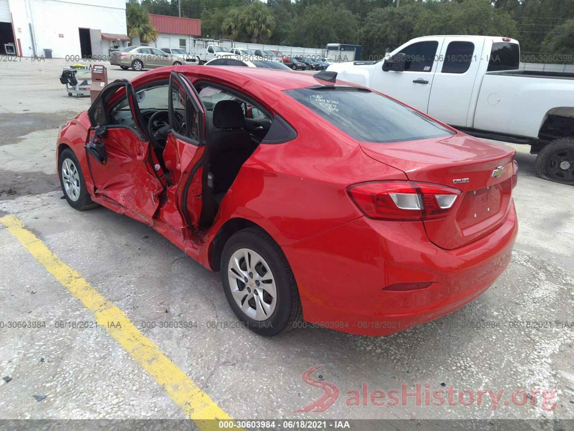 1G1BJ5SM2K7106861 2019 CHEVROLET CRUZE