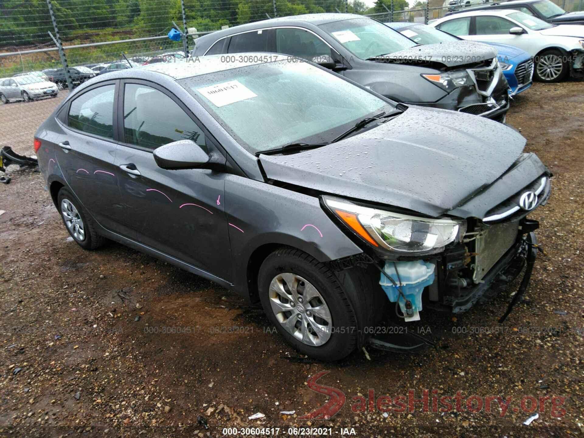 KMHCT4AE4GU076096 2016 HYUNDAI ACCENT