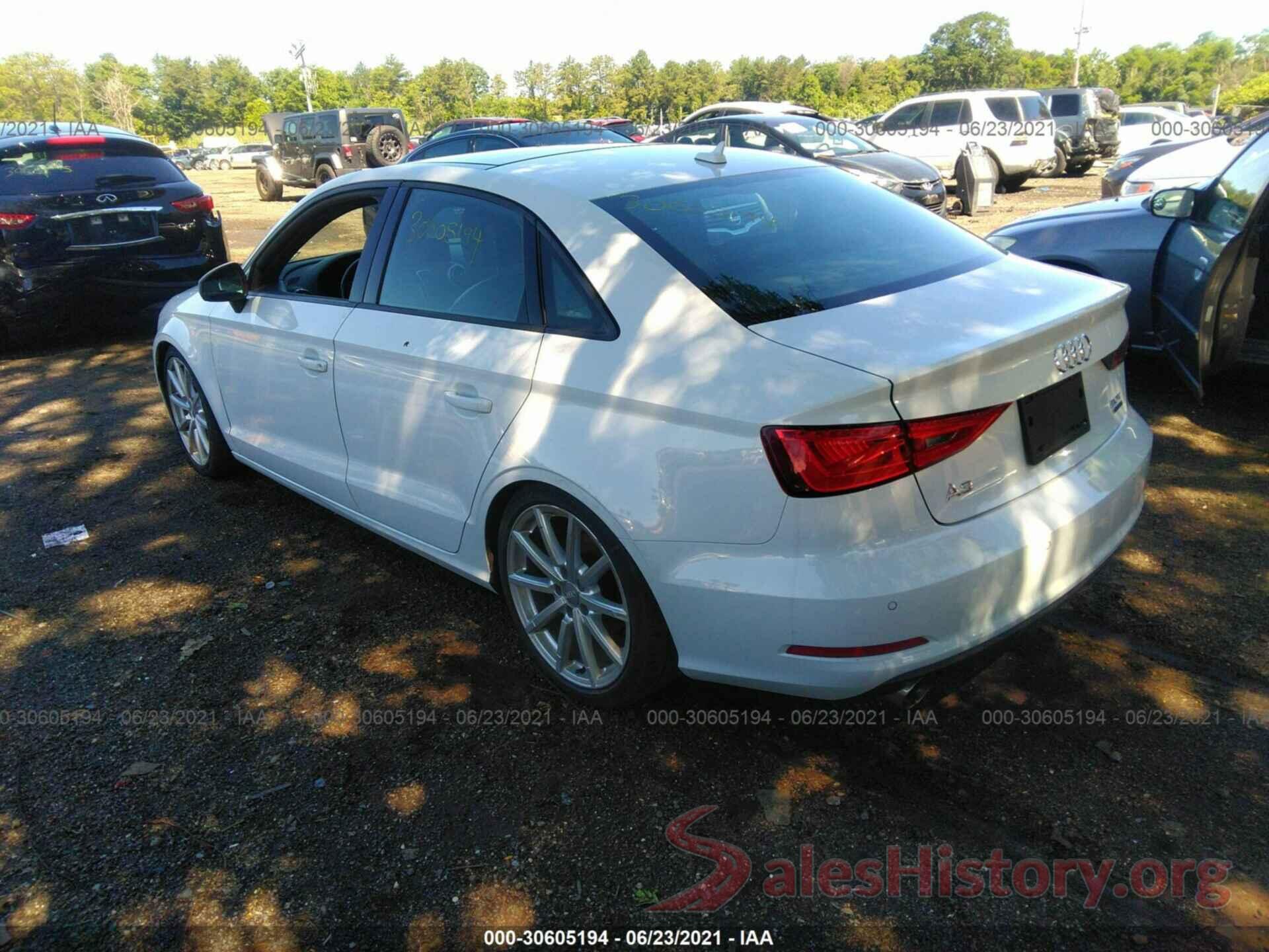 WAUB8GFF6G1020521 2016 AUDI A3