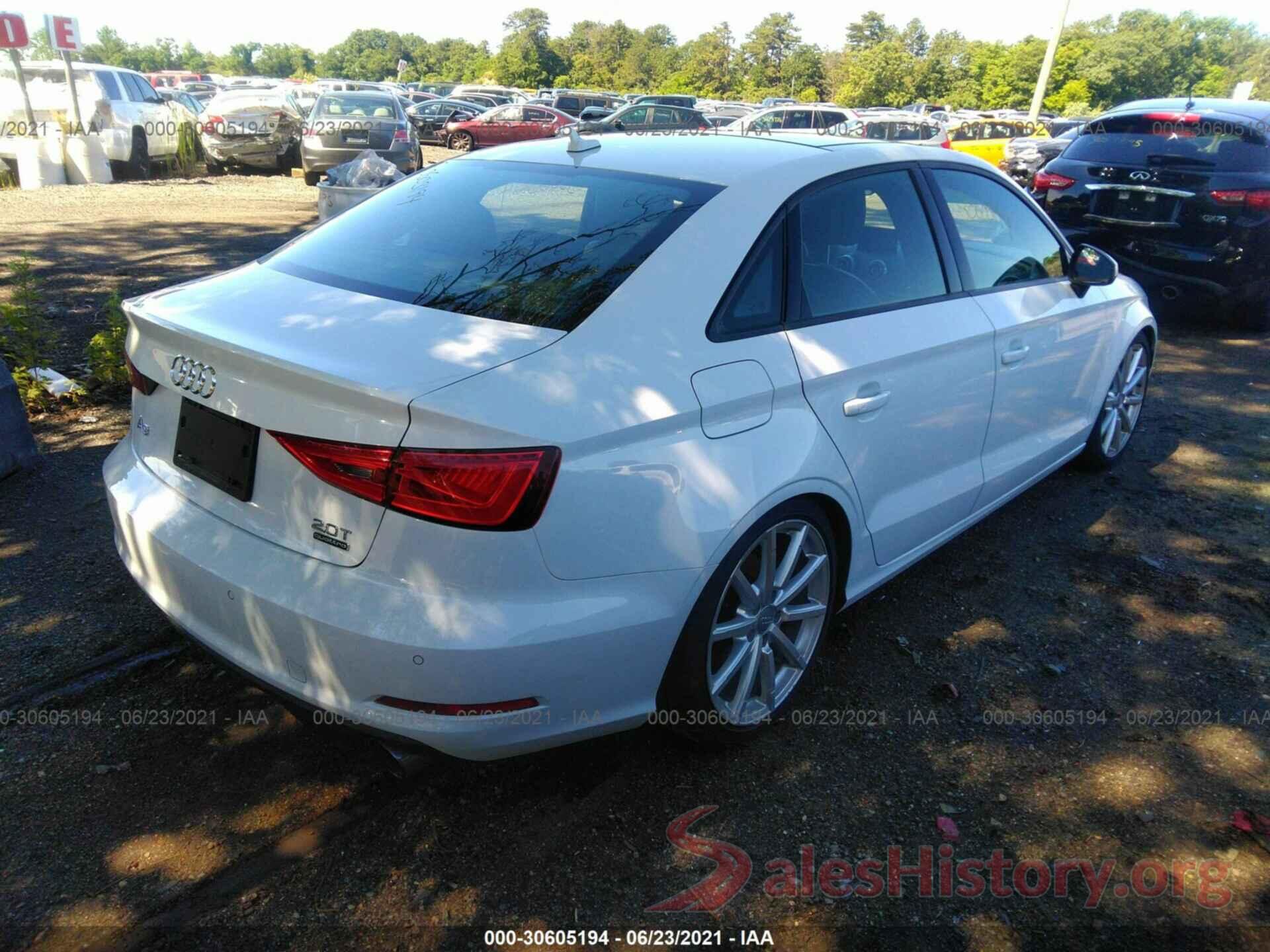 WAUB8GFF6G1020521 2016 AUDI A3