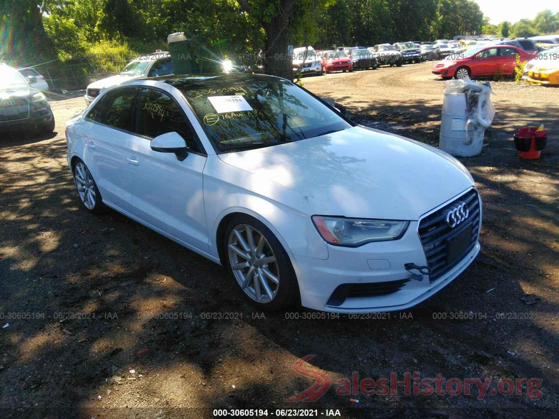 WAUB8GFF6G1020521 2016 AUDI A3