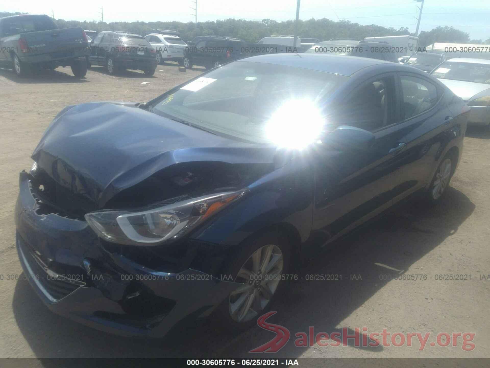 5NPDH4AE4GH720619 2016 HYUNDAI ELANTRA