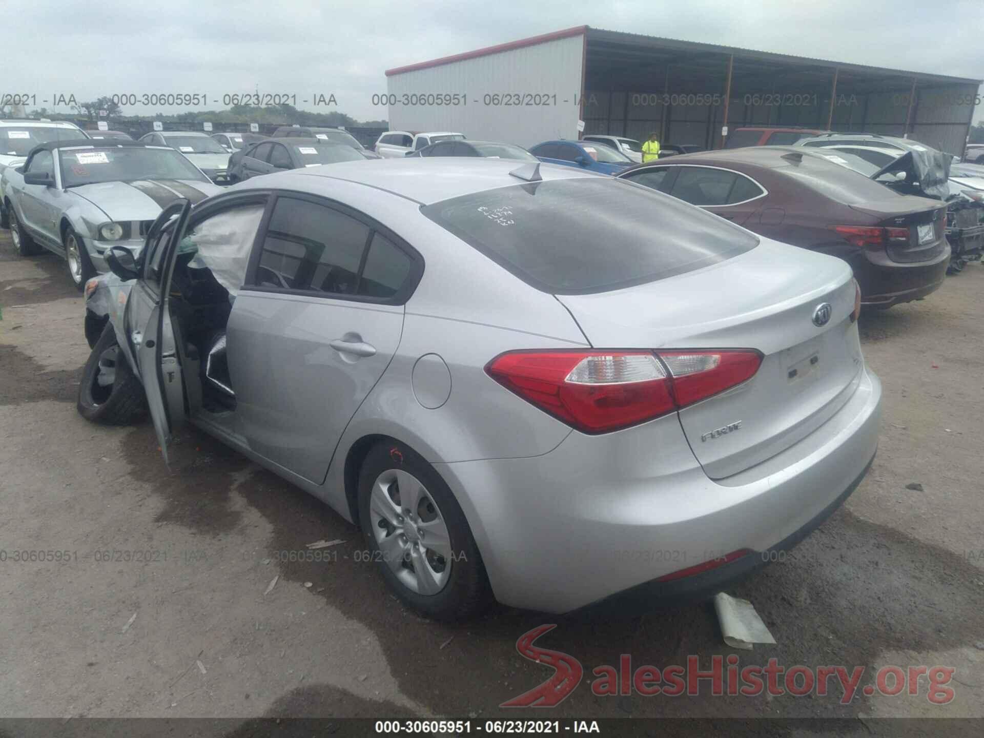 KNAFX4A69G5522698 2016 KIA FORTE