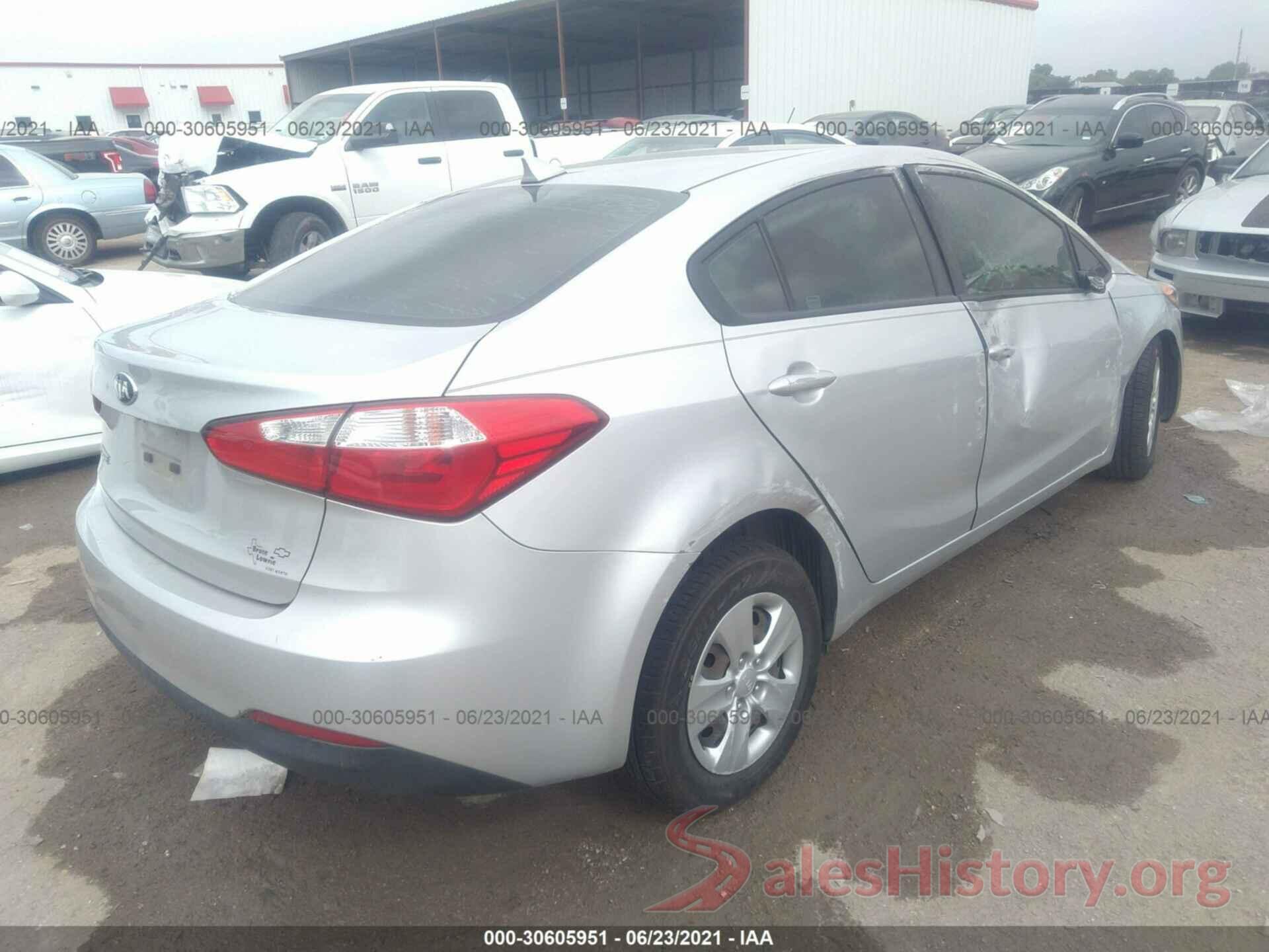 KNAFX4A69G5522698 2016 KIA FORTE